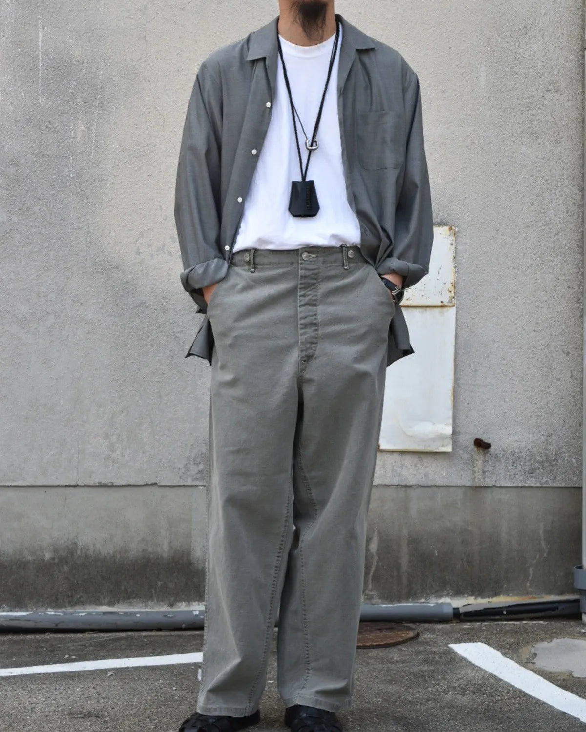 A.PRESSE / Vintage Cinch Buckle Euro Work Pants (25AAP-04-28)
