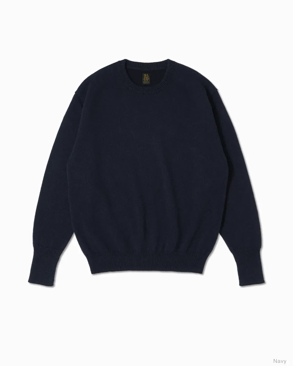 BATONER / Men BABY ALPACA KURUMI TENJIKU CREW NECK (BN-25FM-057)