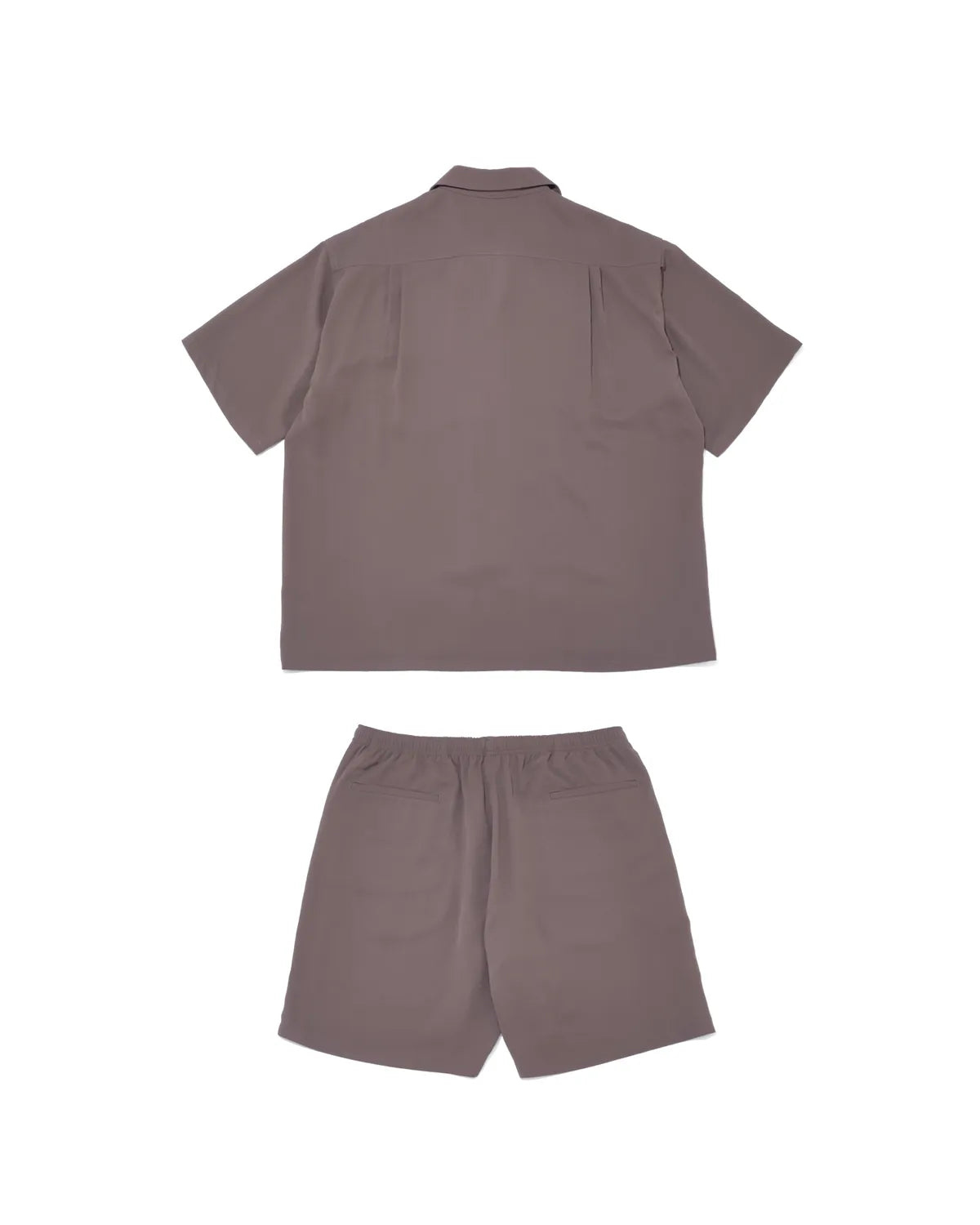 SEQUEL / SET UP OPEN COLLAR SHIRT & SHORTS GRAY (SQ-25SS-SHSP-01)