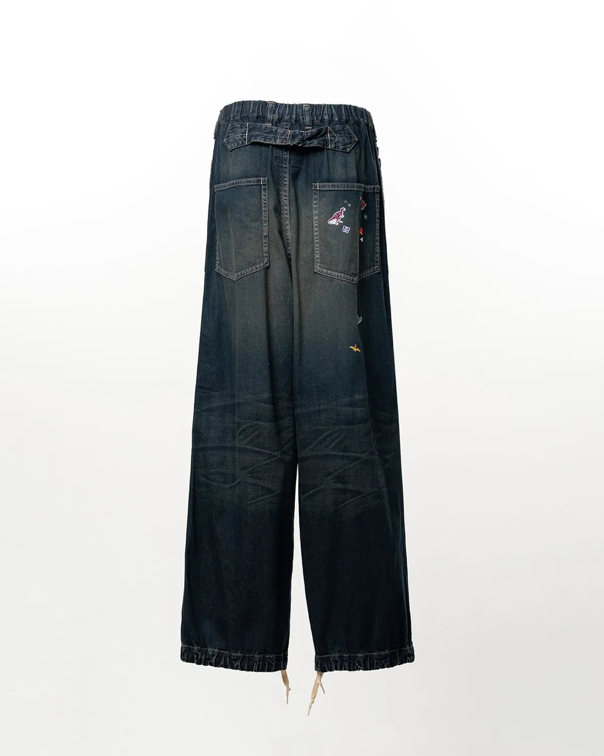 Maison MIHARA YASUHIRO / Kids Sticker Printed Baker Denim Pants (J16PT124)