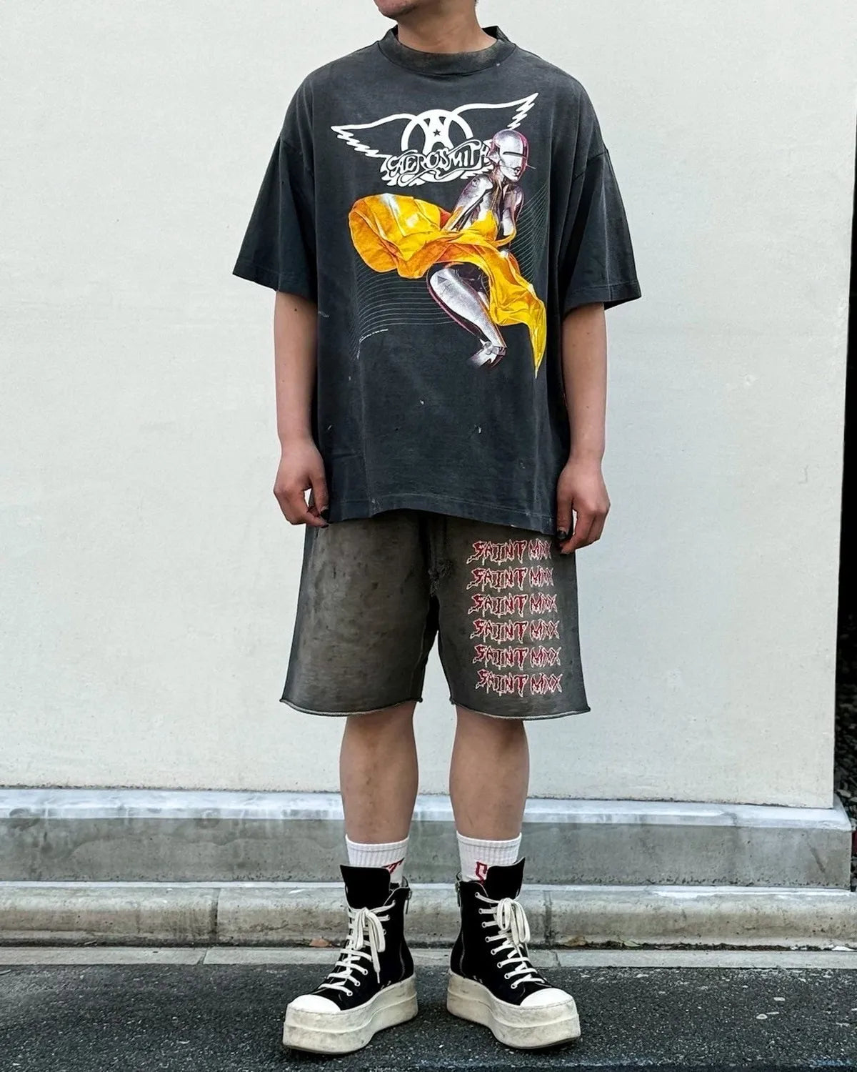 SAINT M×××××× (セントマイケル) / × AEROSMITH / AS_SS T-SHIRT