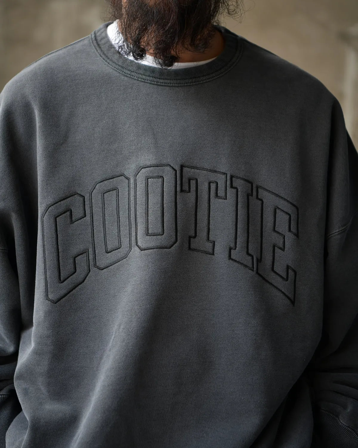 COOTIE PRODUCTIONS® / Chubby SwePigment Dyed Open End Yarn Sweat Crew (CTE-25A311)