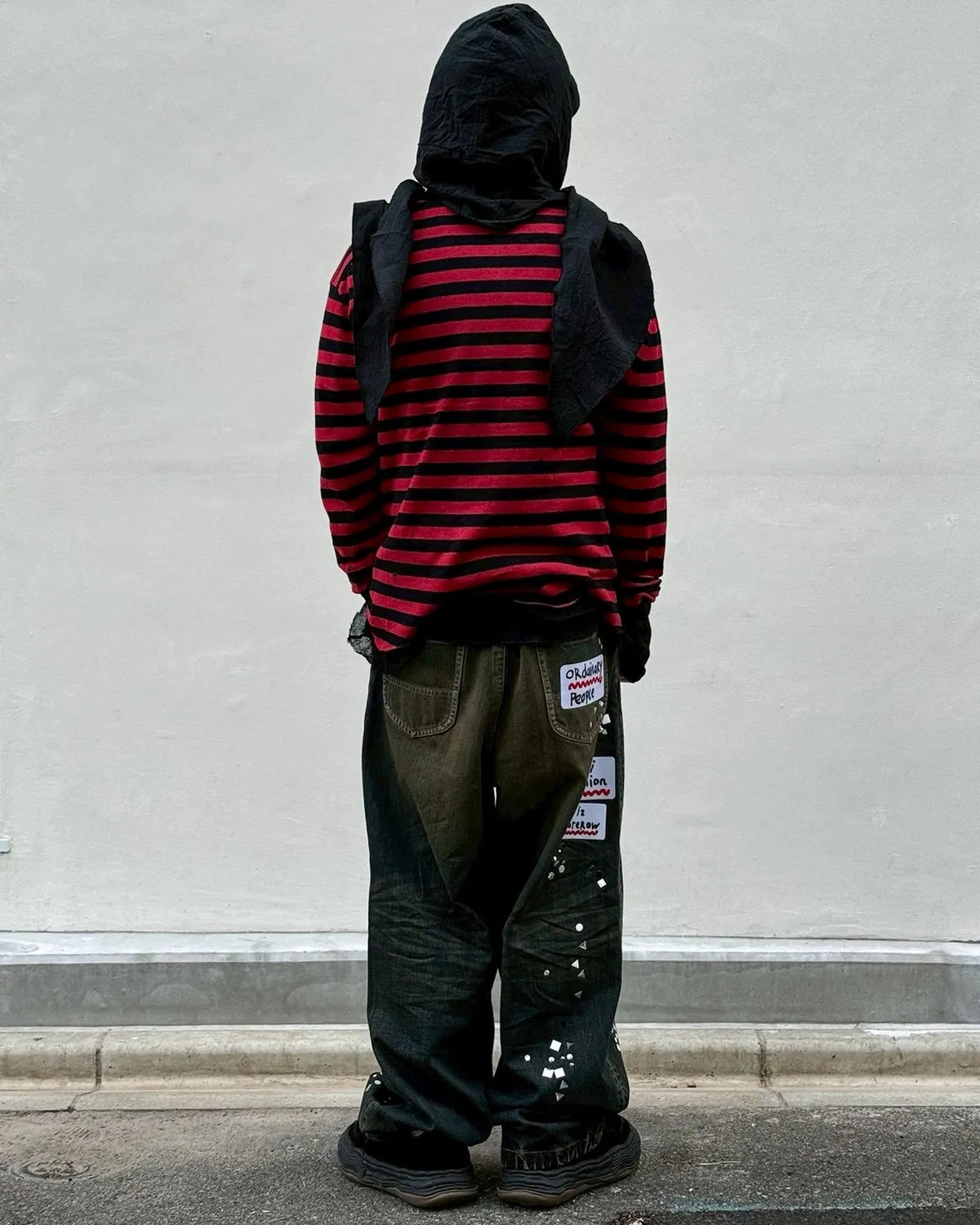 KAMIYA / Layered Stripeed Knit (G16PO066)