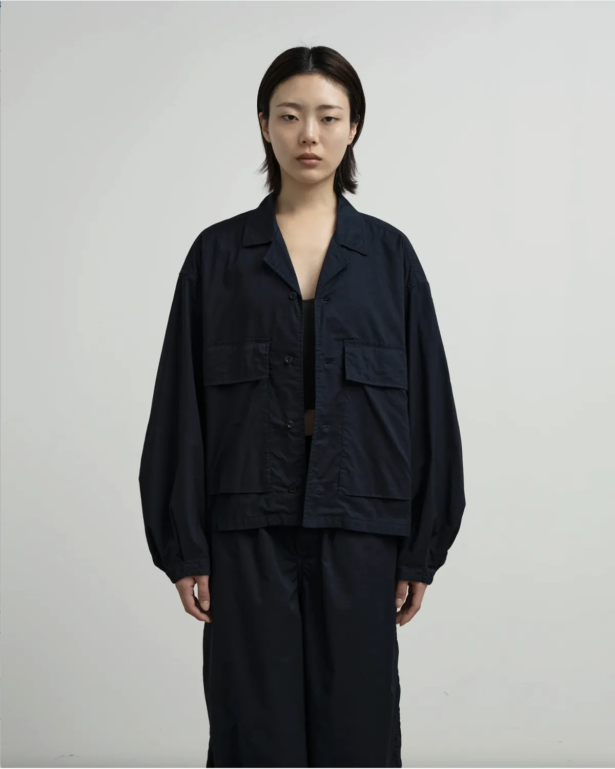 Graphpaper / Garment Dyed Typewriter Fatigue Shirt (GL263-50126B)