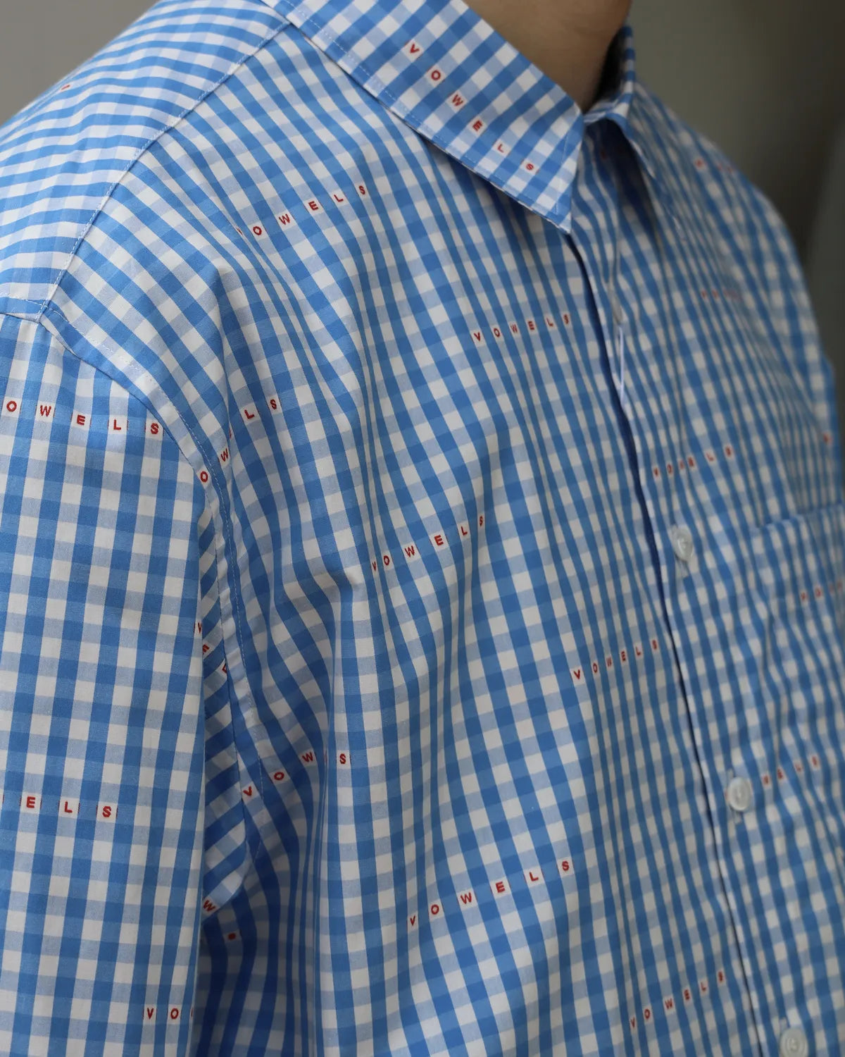 vowels / MICRO PLAID SHIRT (VO-26SS-SH035)