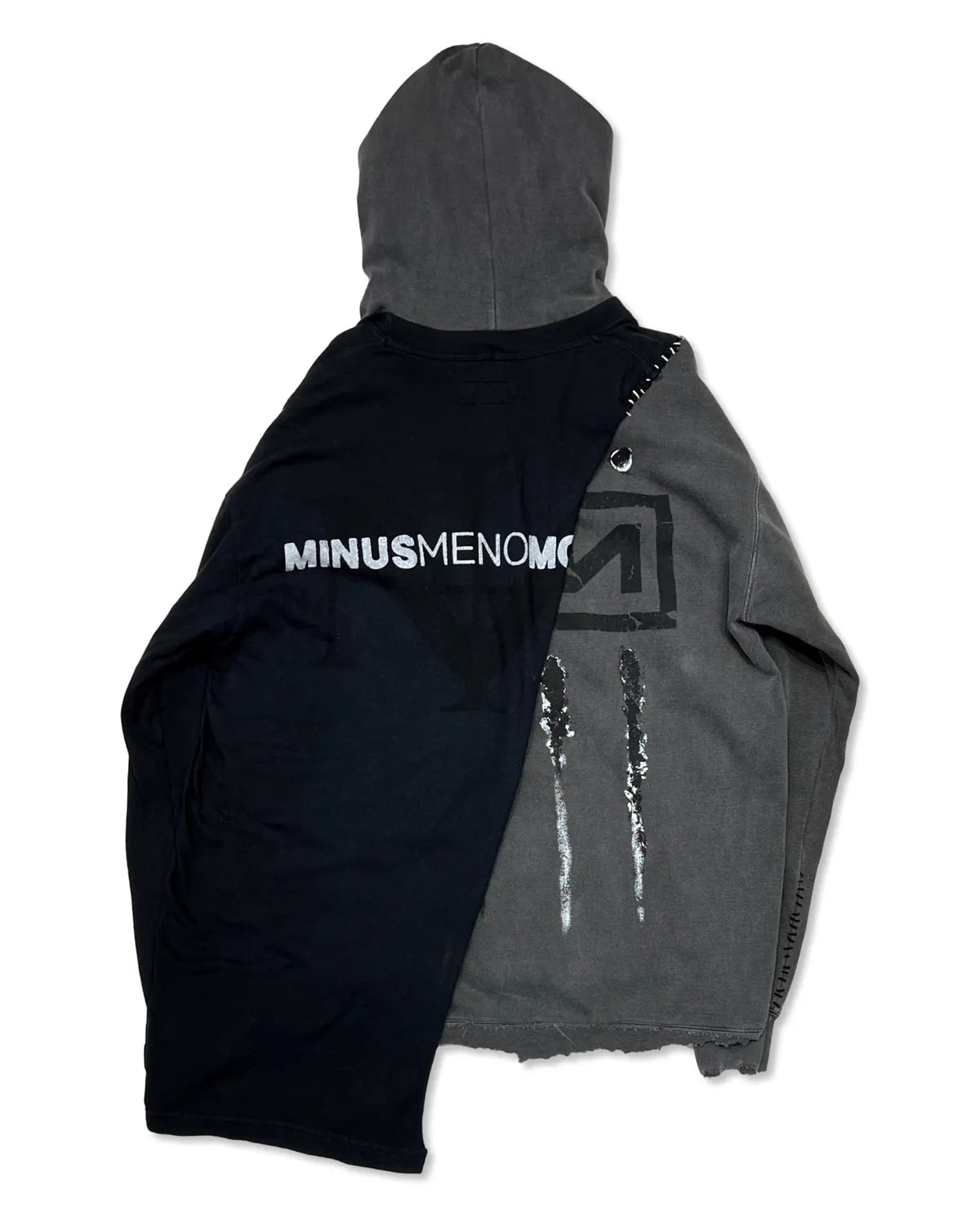 MINUS / Bootleg Layered Hoodie (SHINE)
