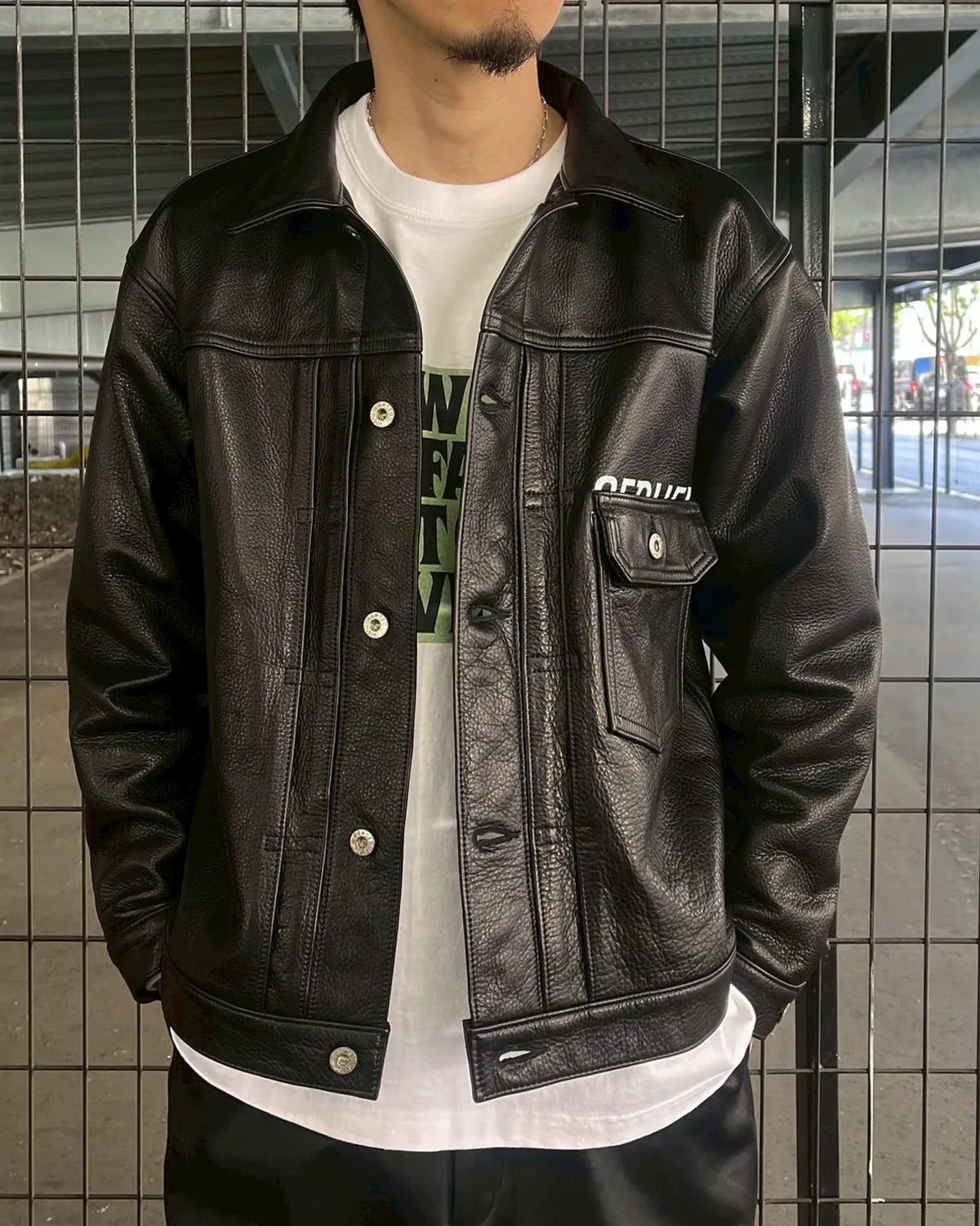 SEQUEL × FRAGMENT / LEATHER JACKET (SQ-25AW-JK-03)