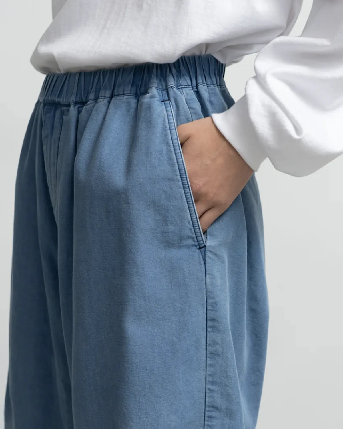 Graphpaper / SIDOGRAS indigo Poplin Track Shorts (GM252-40048)