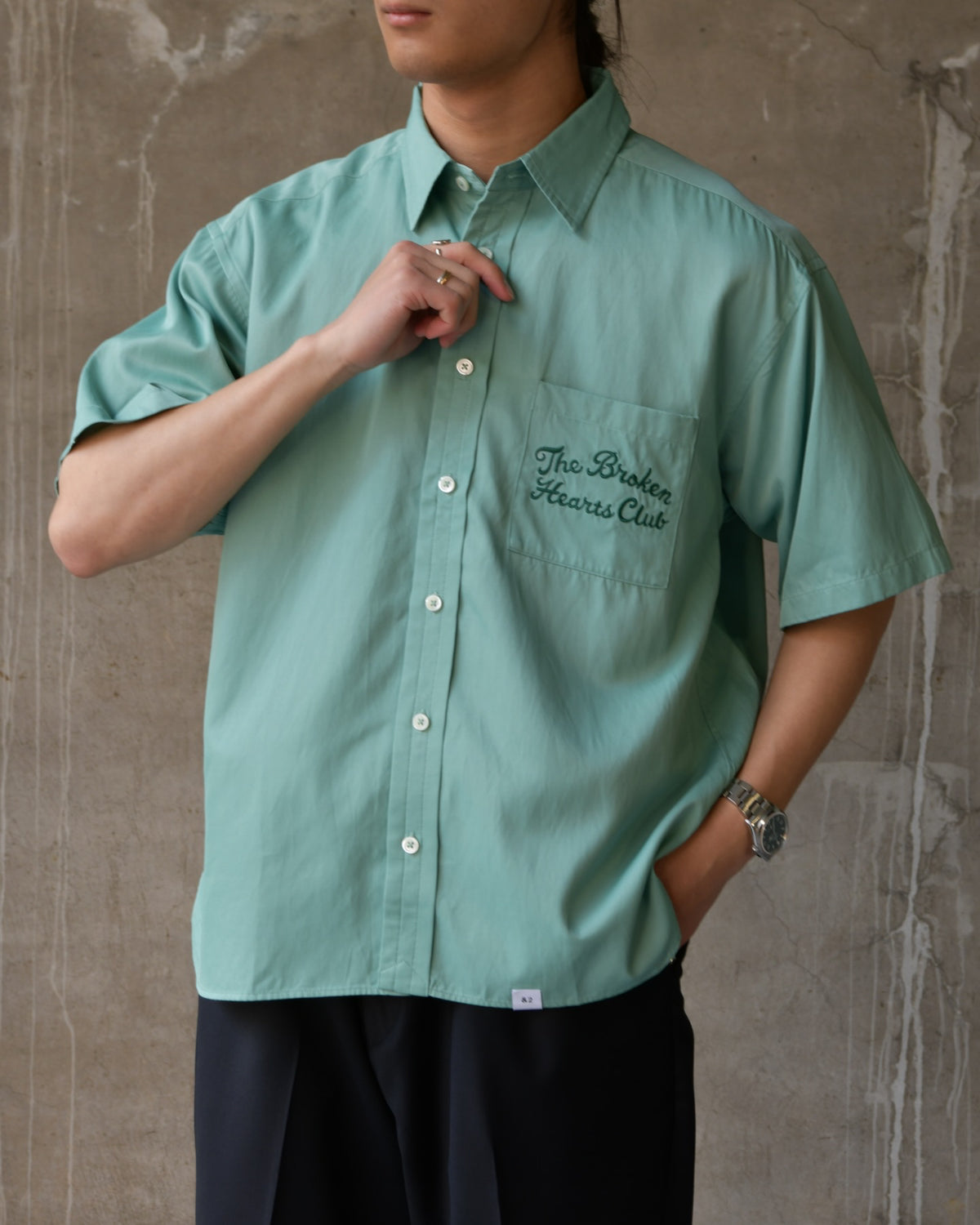 BEDWIN & THE HEARTBREAKERS / S/S WMBROIDERED SHIRT "BLUNT" (26SB1759)
