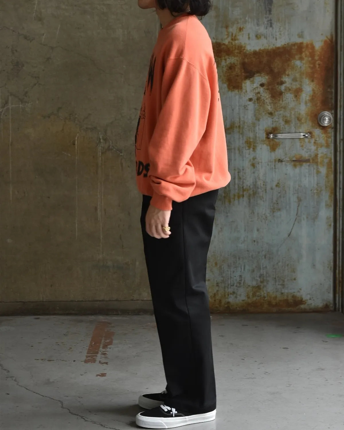 WACKO MARIA × DEATH ROW RECORDS / GARMENT DYED CREW NECK SWEAT SHIRT (DEATHROW-WM-SS03)