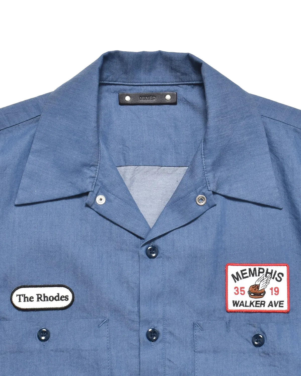 購入ページ　マインデニム　半袖シャツ　2 MINEDENIM(マインデニム) / The Rhodes SL.Denim S.S Work SH | 公式