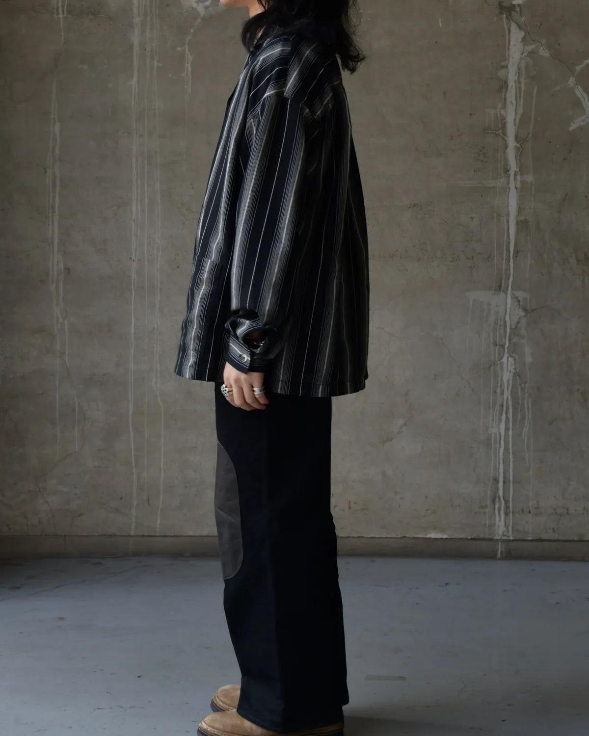 COOTIE PRODUCTIONS® / Dobby Chain Stripe L/S Cavana Shirt (CTE-26S413)