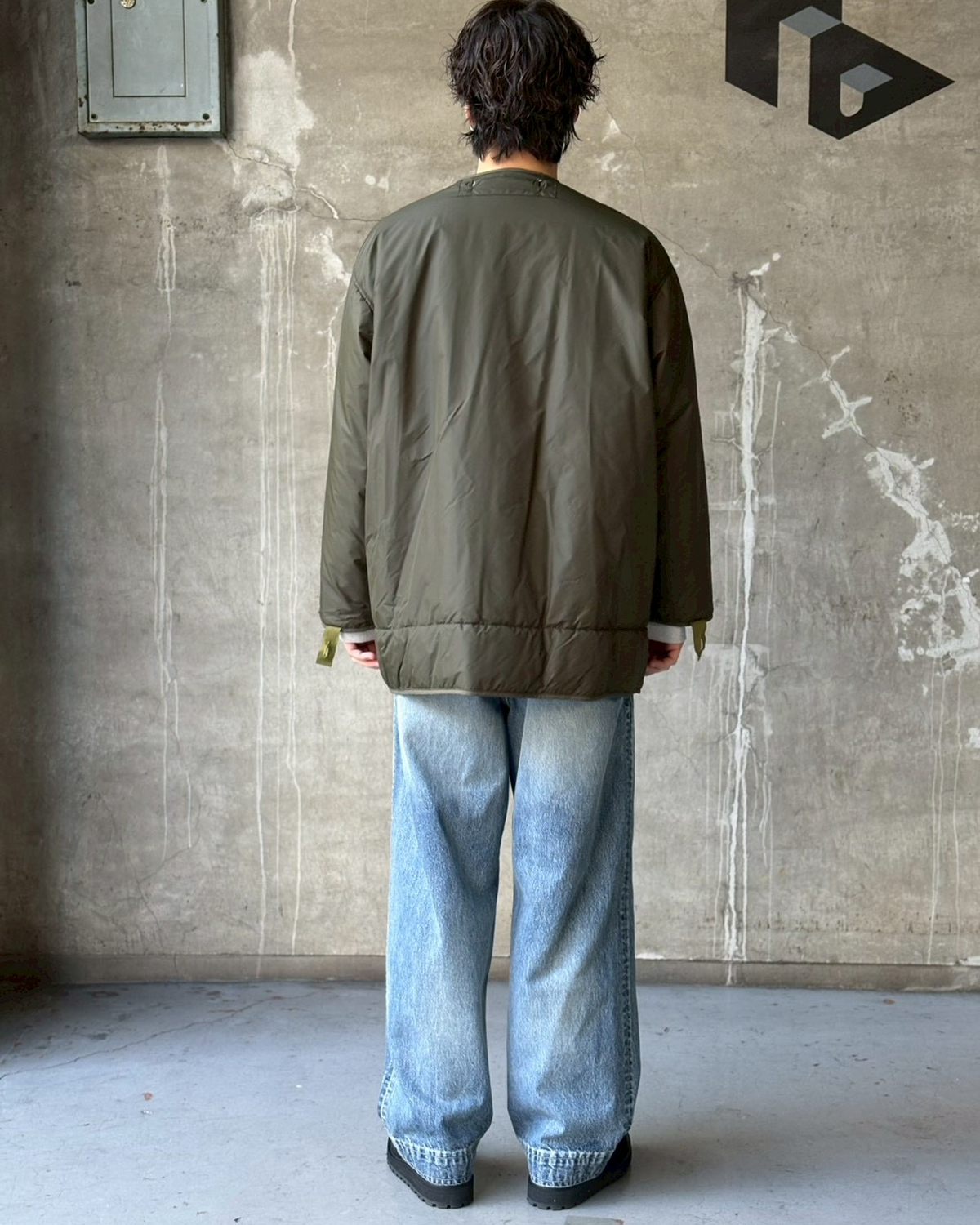 Graphpaper × N.HOOLYWOOD / Suvin Herringbone Fishtail Mods Coat (GM254-10060N)
