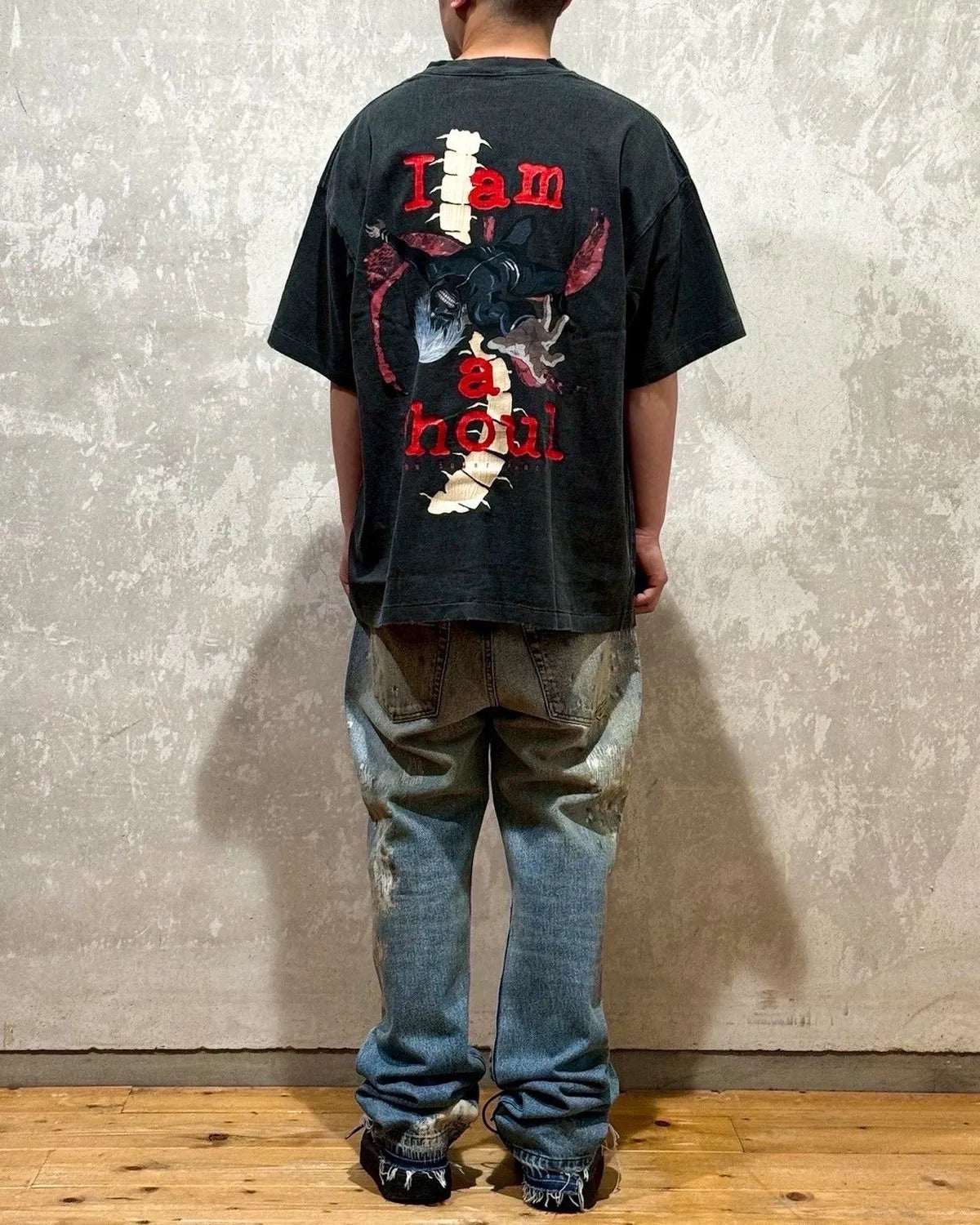 THE SUGAR PUNCH × 東京喰種 / S/S T-Shirt -KANEKI BACK BORN (TTGM25SM004)