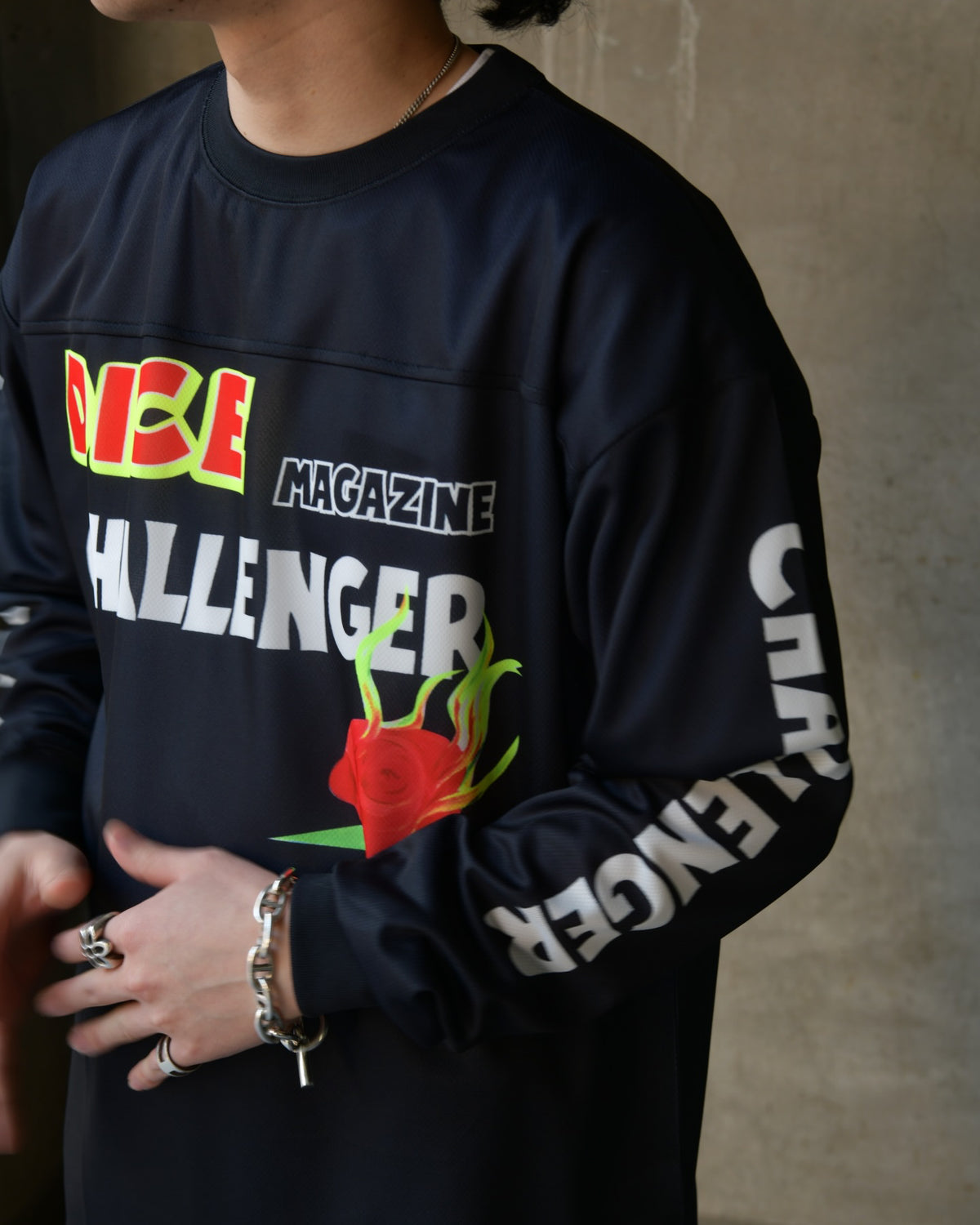 CHALLENGER(チャレンジャー) / × DicE Magazine L/S DRY DICE TEE