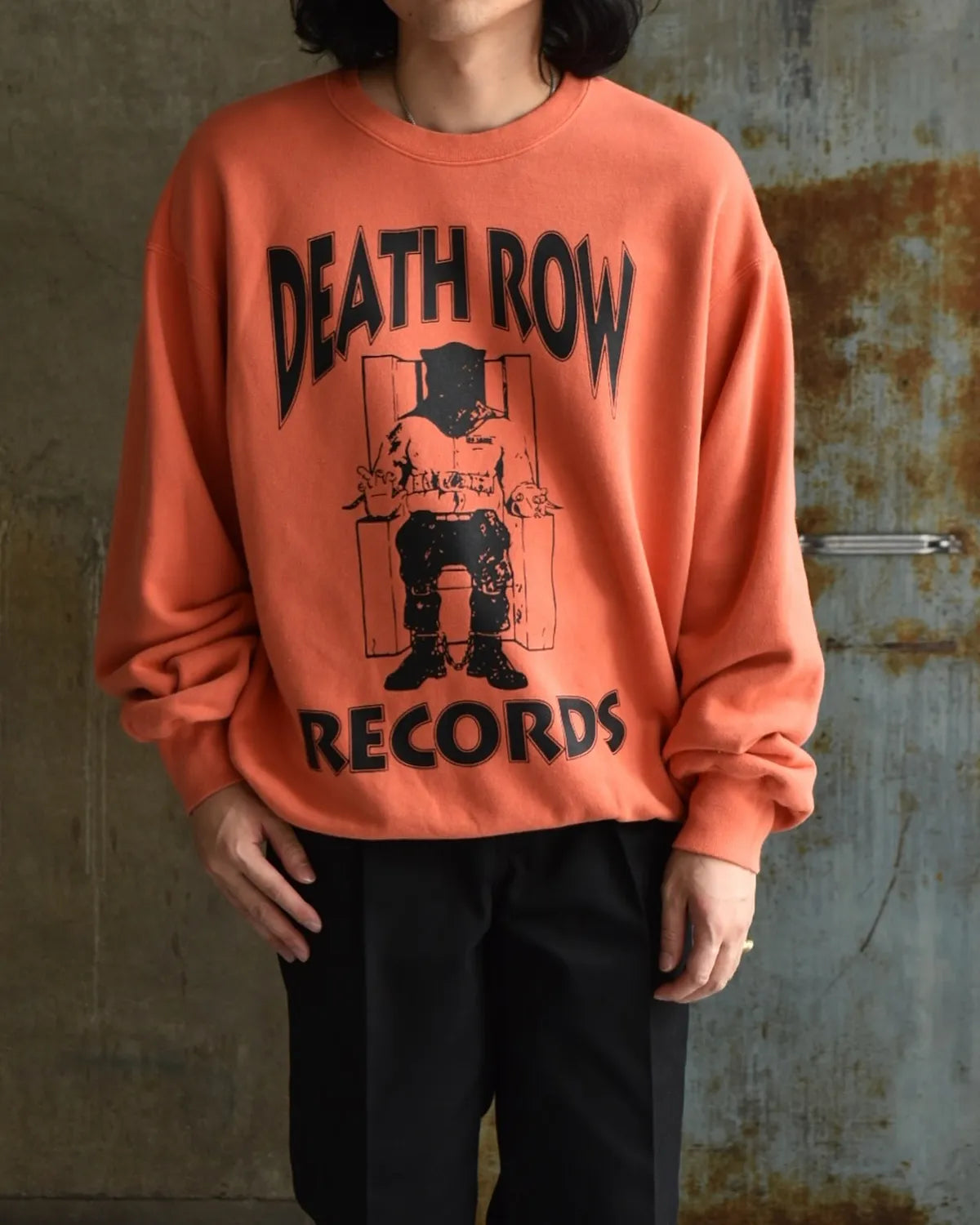 WACKO MARIA × DEATH ROW RECORDS / GARMENT DYED CREW NECK SWEAT SHIRT (DEATHROW-WM-SS03)