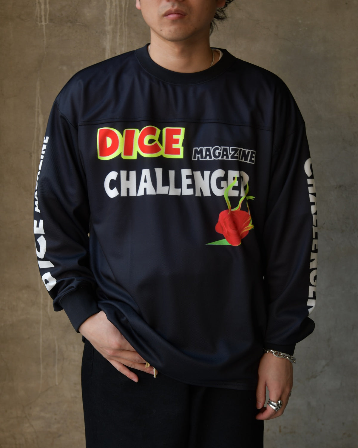 CHALLENGER(チャレンジャー) / × DicE Magazine L/S DRY DICE TEE