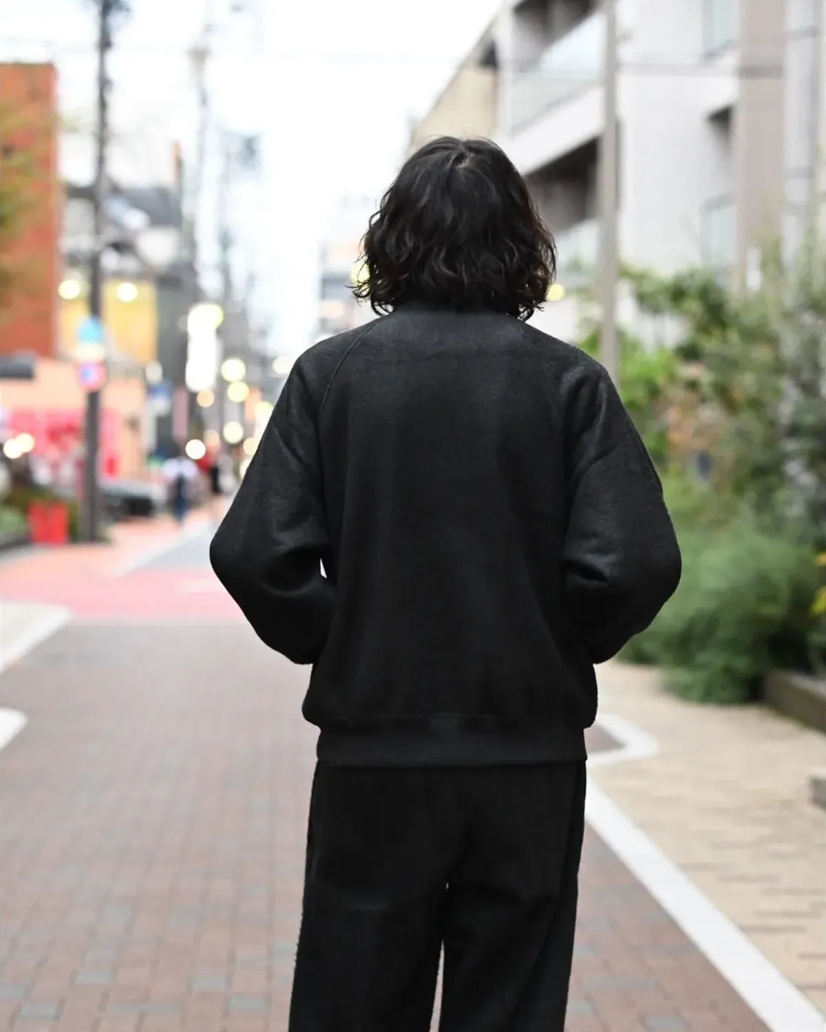 blurhms / Pe/Silk Fleece Bomber Jacket  (BHS25F019)