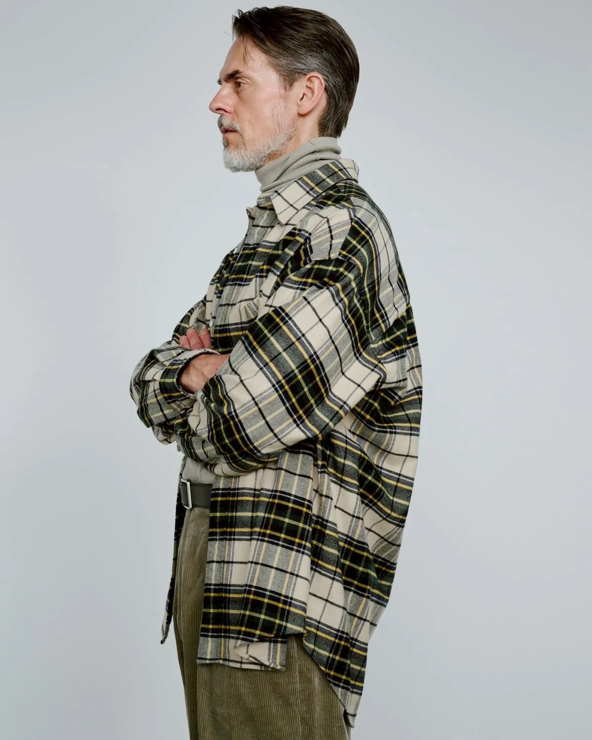 Graphpaper Re: (※Graphpaper NAGOYA EXCLUSIVE) / SIDOGRAS Cotton Flannel Oversized Regular Shirt (GM253-50604N)