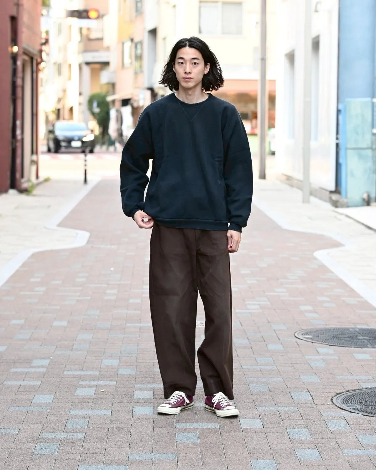 A.PRESSE / Vintage Double V Sweatshirt (25AAP-05-11)