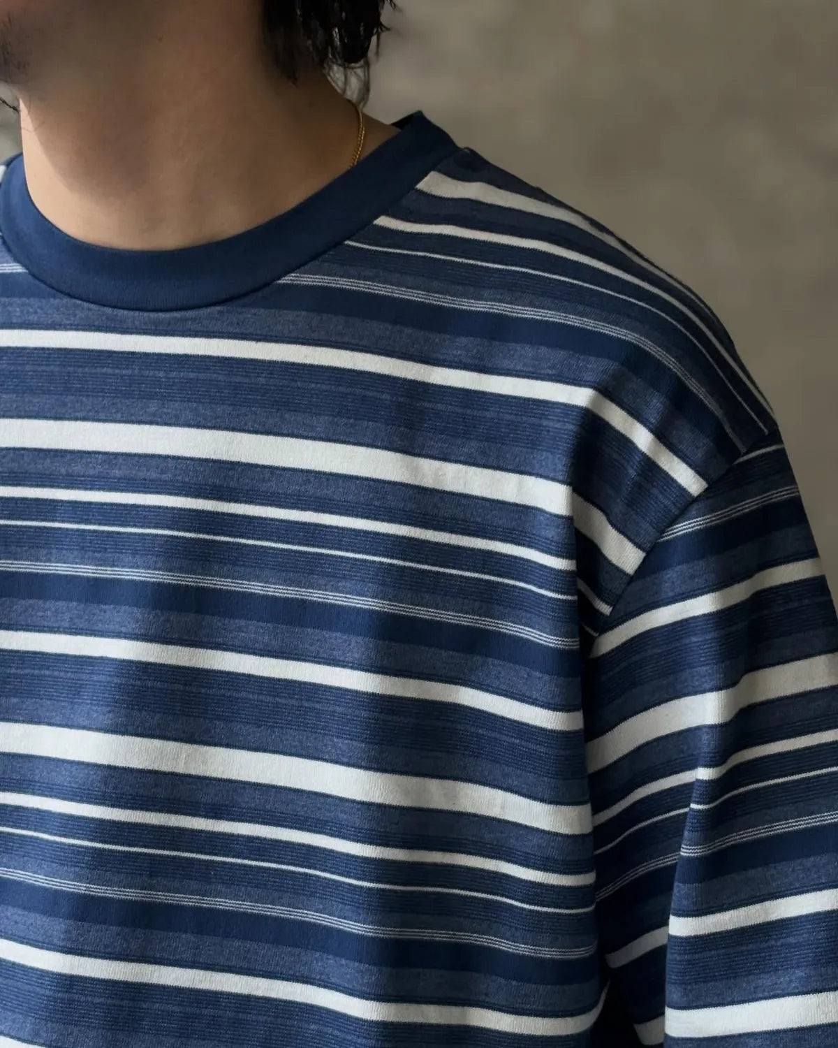 POLYPLOID(ポリプロイド) ⁄ T SHIRT B⁄3⁄コットン⁄NVY⁄ボーダー⁄10-