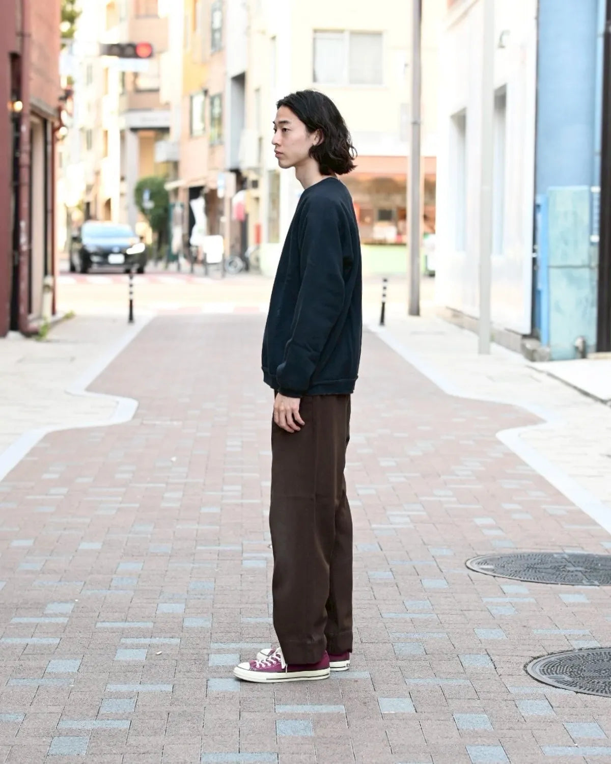 A.PRESSE / Vintage Double V Sweatshirt (25AAP-05-11)