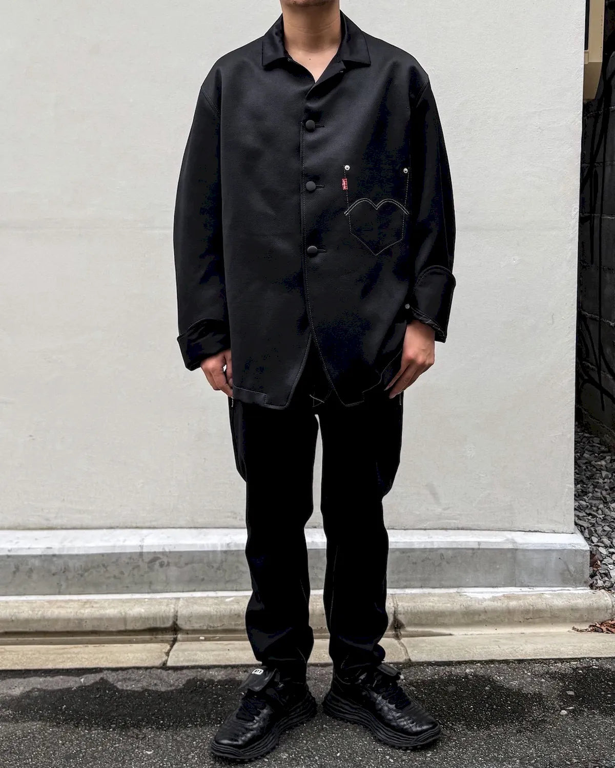 JUNYA WATANABE MAN × LEVI'S / W-NAME Wool Serge × Cupra Silk Satin Facing JACKET (WR-J201-051)
