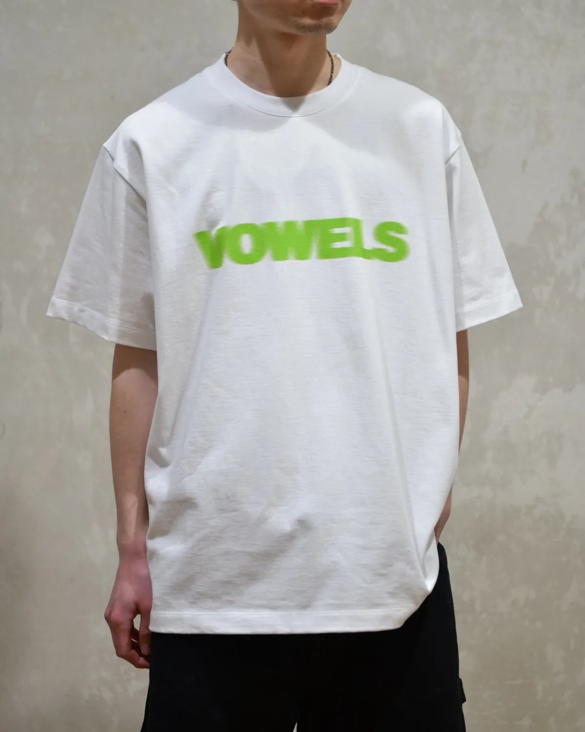 vowels / BLUR TEE (VO-26SS-T003)