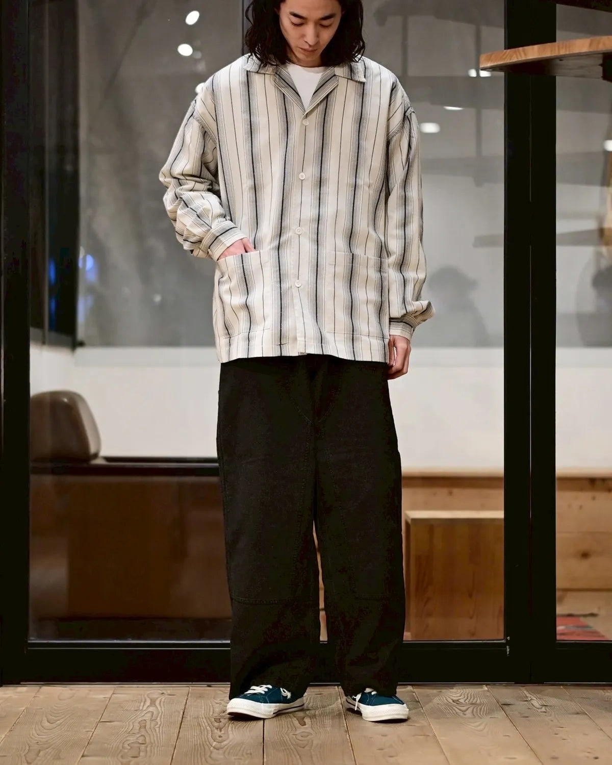 COOTIE PRODUCTIONS® / Grainy Denim Double Knee Painter Pants (CTE-26S120)