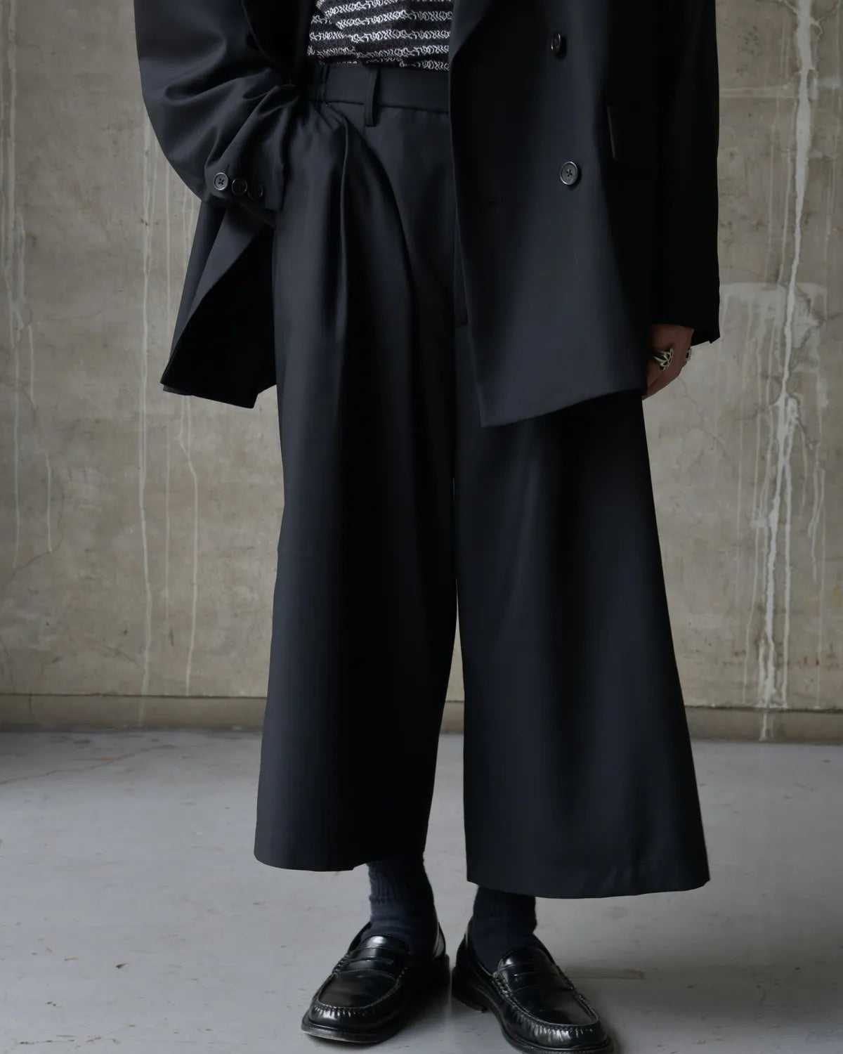 COOTIE PRODUCTIONS® / T/W Twill Shin Cut Wide Easy Trousers (CTE-26S107)