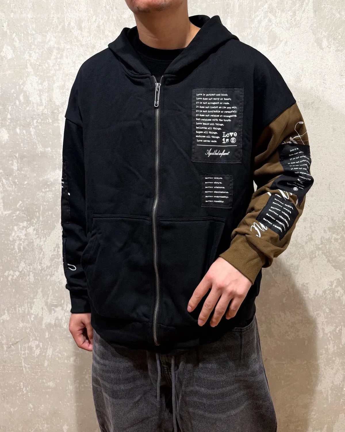 定価16500円 新品 □ A GOOD BAD INFLUENCE 21AW OZ DAMAGED KNIT 
