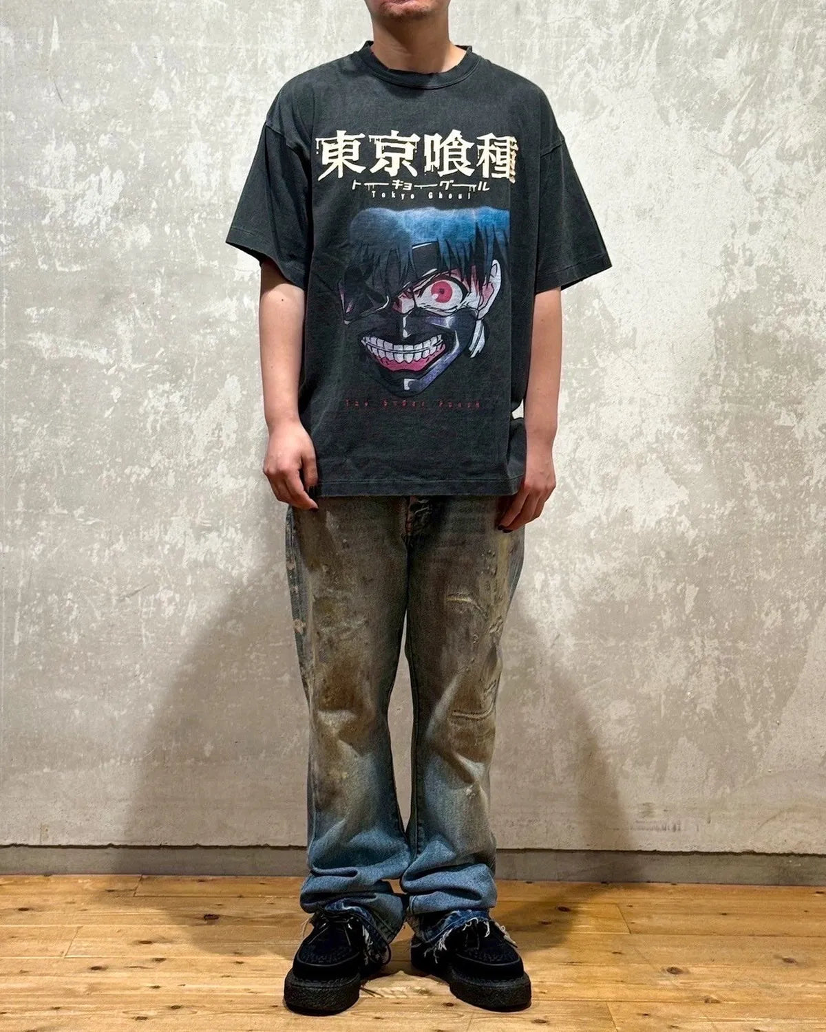 THE SUGAR PUNCH × 東京喰種 / S/S T-Shirt -KANEKI MASK (TTGM25SM001)