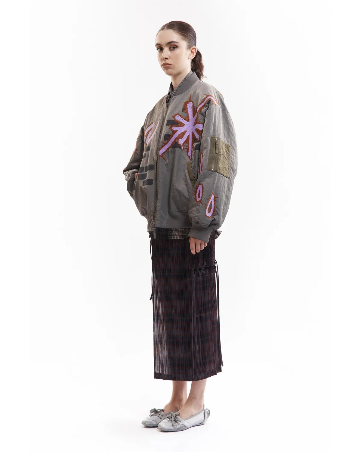 P.A.M.（Perks And Mini) / ADORNED REVERSIBLE BOMBER JACKET (39220)