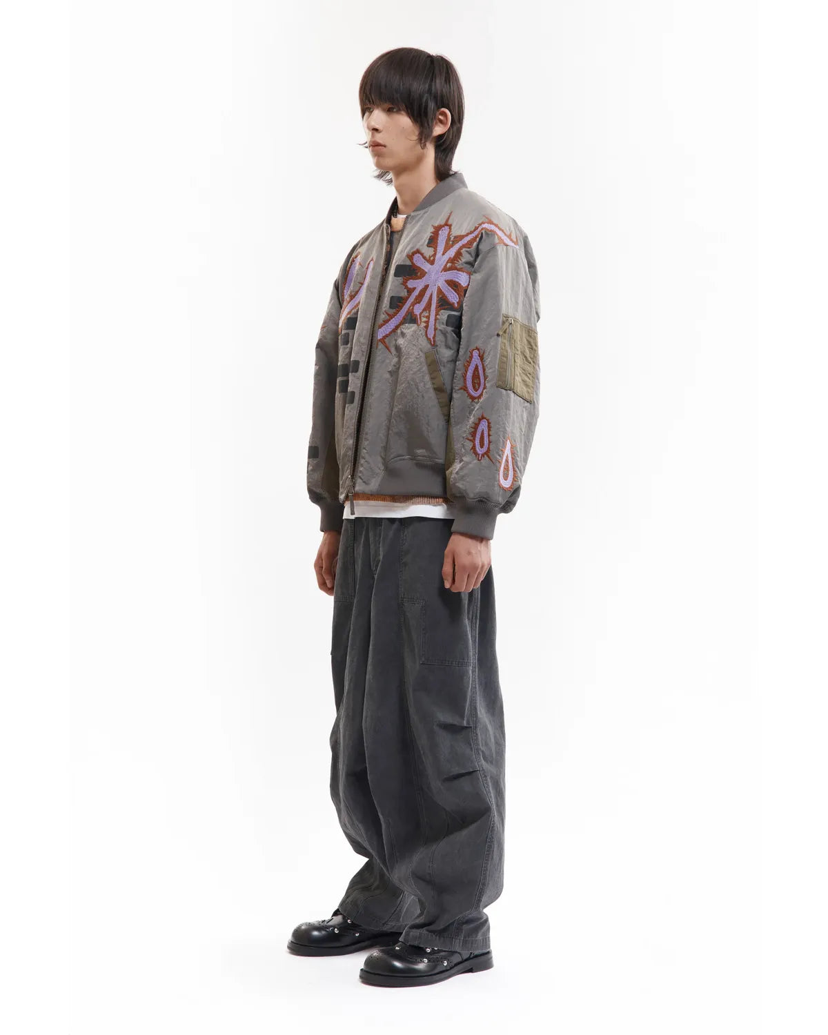 P.A.M.（Perks And Mini) / ADORNED REVERSIBLE BOMBER JACKET (39220)
