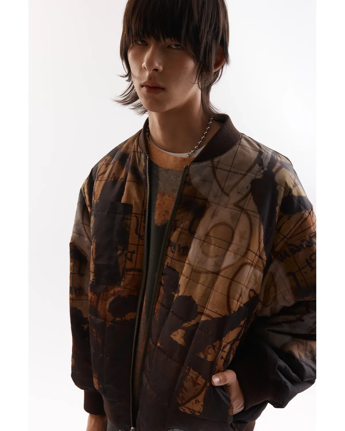 P.A.M.（Perks And Mini) / ADORNED REVERSIBLE BOMBER JACKET (39220)