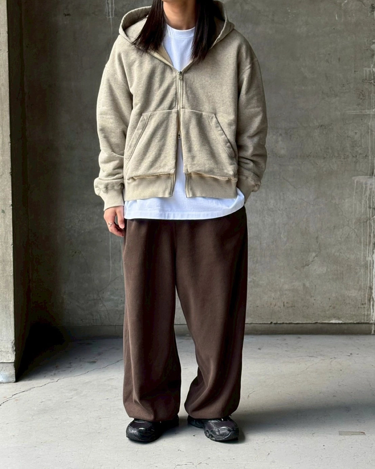 NTN / ZIP UP HOODIE GARMENT DYE (N006-044134D)