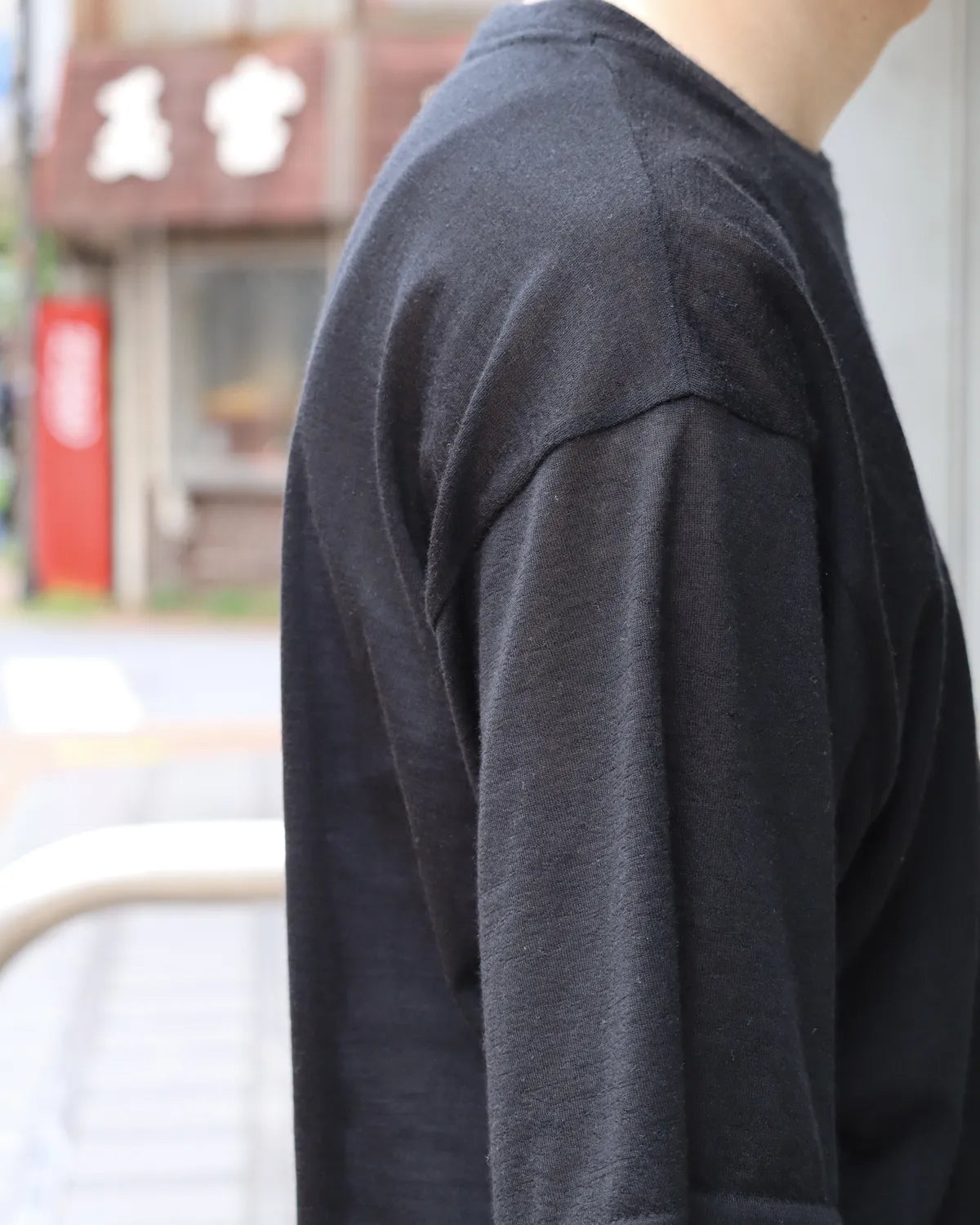 COMOLI / カシミヤ 半袖ニット (D01-06017)