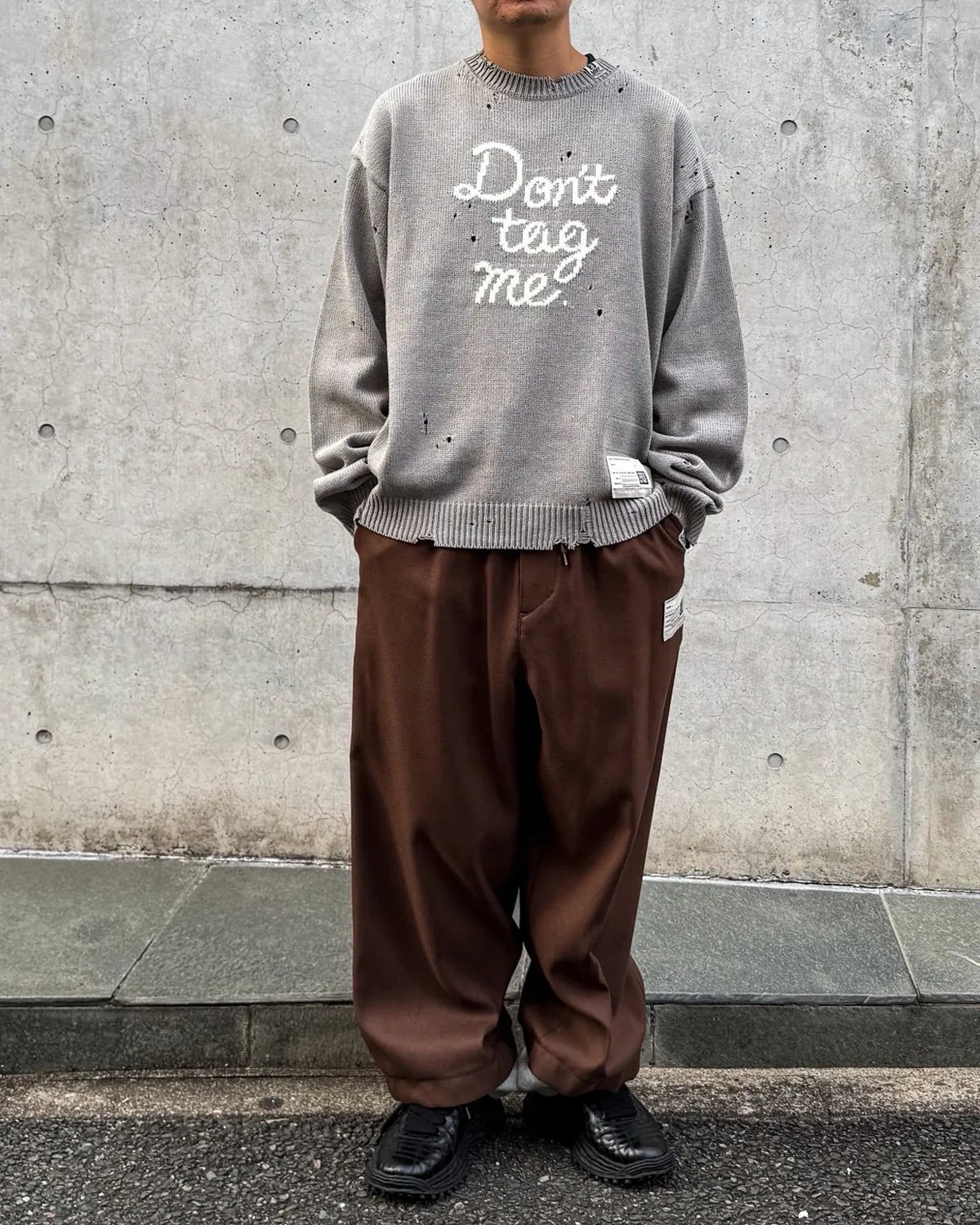 Maison MIHARA YASUHIRO / Don't Tag Me Jacquard Knit Sweater (A17SW521)