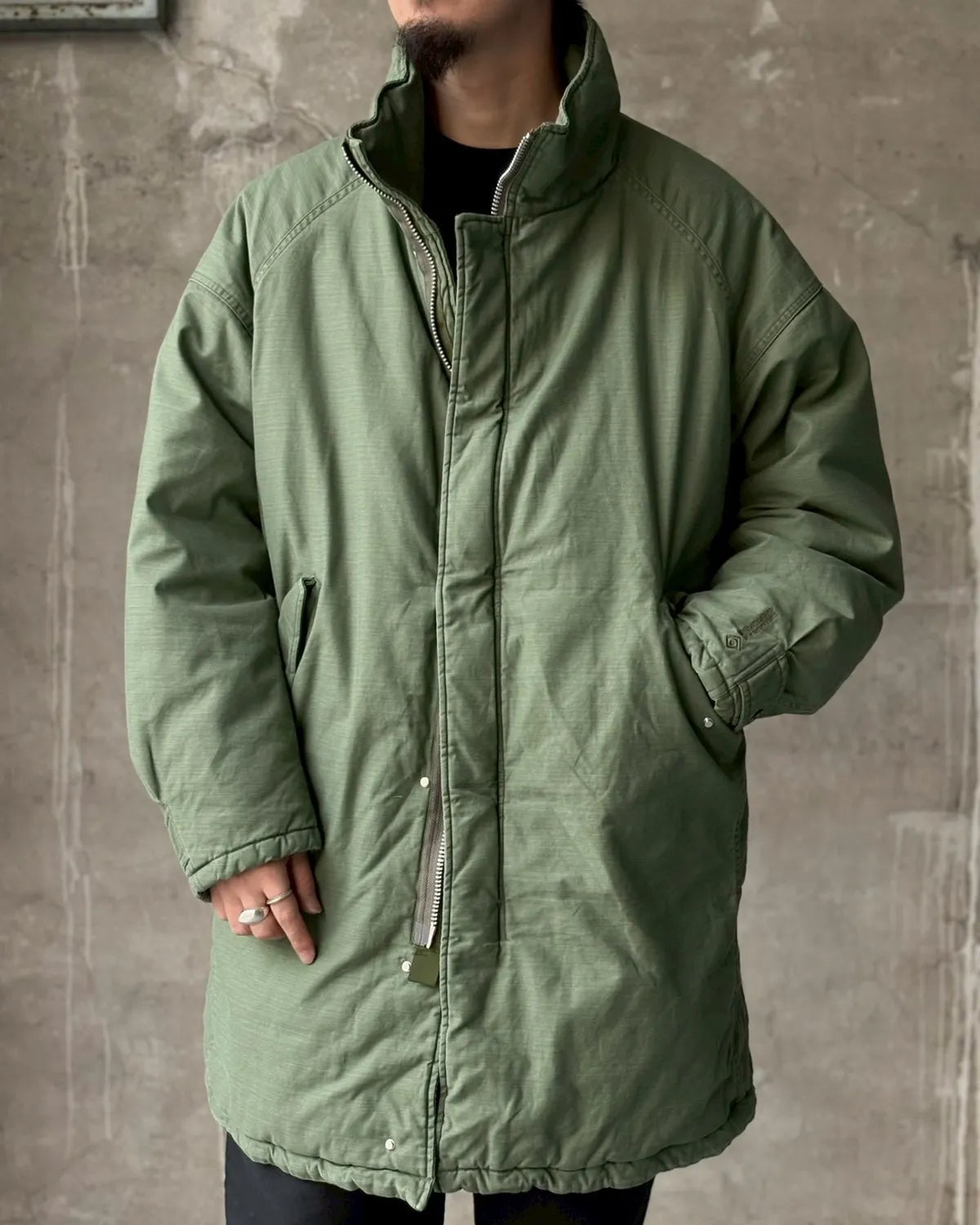 NONNATIVE / TROOPER PUFF COAT COTTON BACKSATIN PIGMENT DYE WITH WINDSTOPPER® (NN-JU4707)