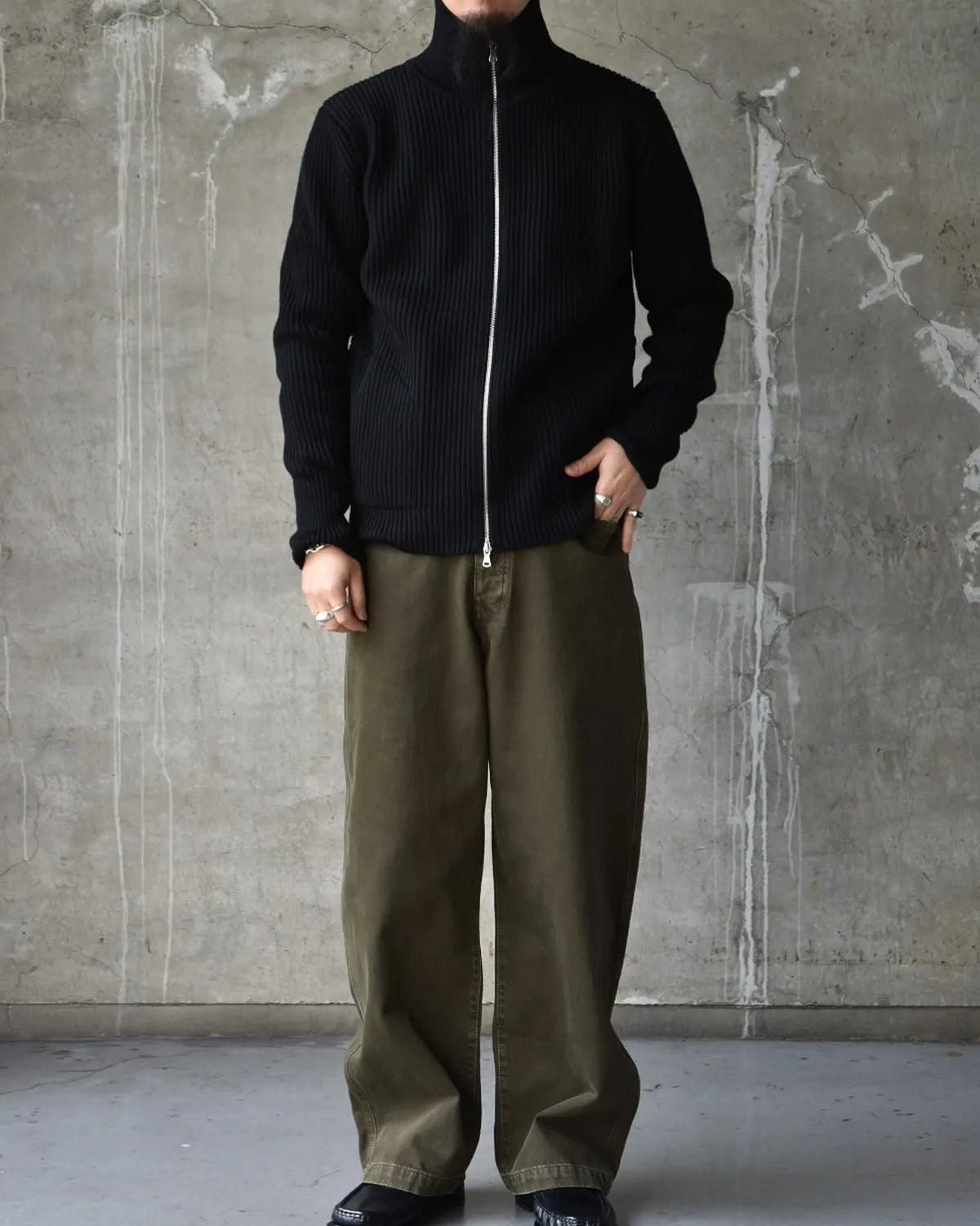 ANDERSEN-ANDERSEN / Navy Full-Zip Pockets (NFZP)