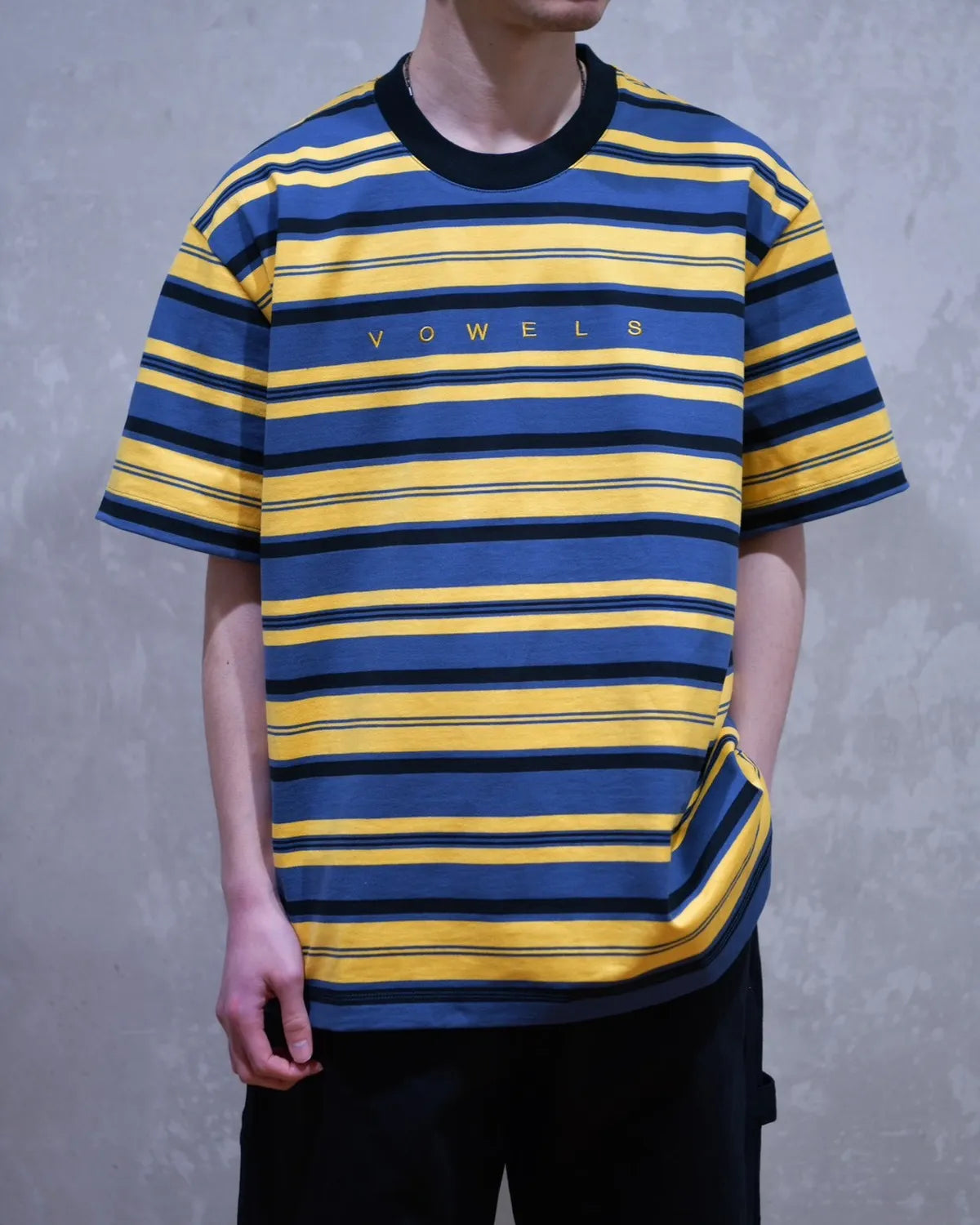 vowels / S/S STRIPE TEE (VO-26SS-T004)