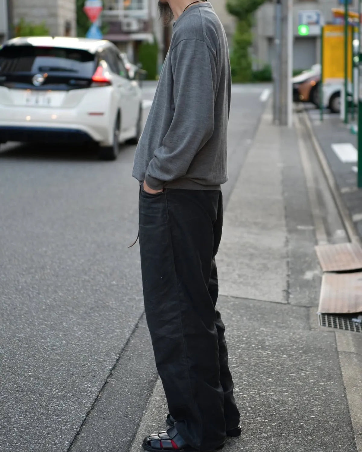 A.PRESSE / Wool Knit Henley Neck Sweater (25AAP-03-09)
