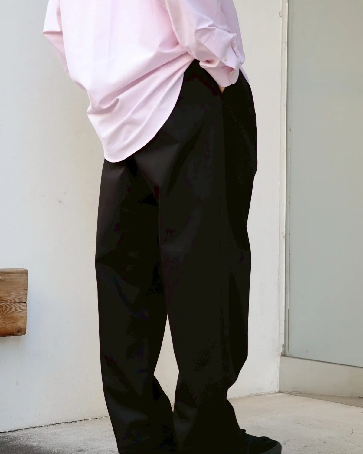 DESCENDANT / DC-3 ORGANIC COTTON TWILL TROUSERS (252TQDS-PTM01)