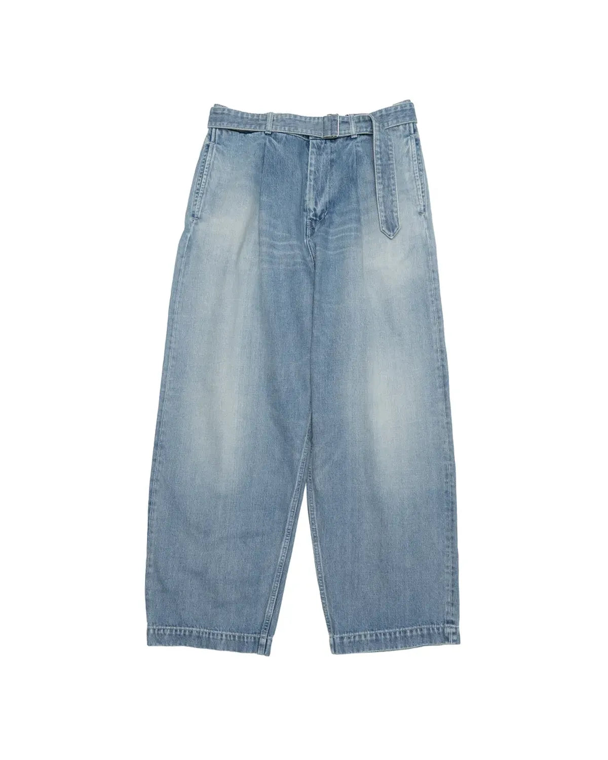 Graphpaper / Selvage Denim Belted Pants (GU253-40064LB)