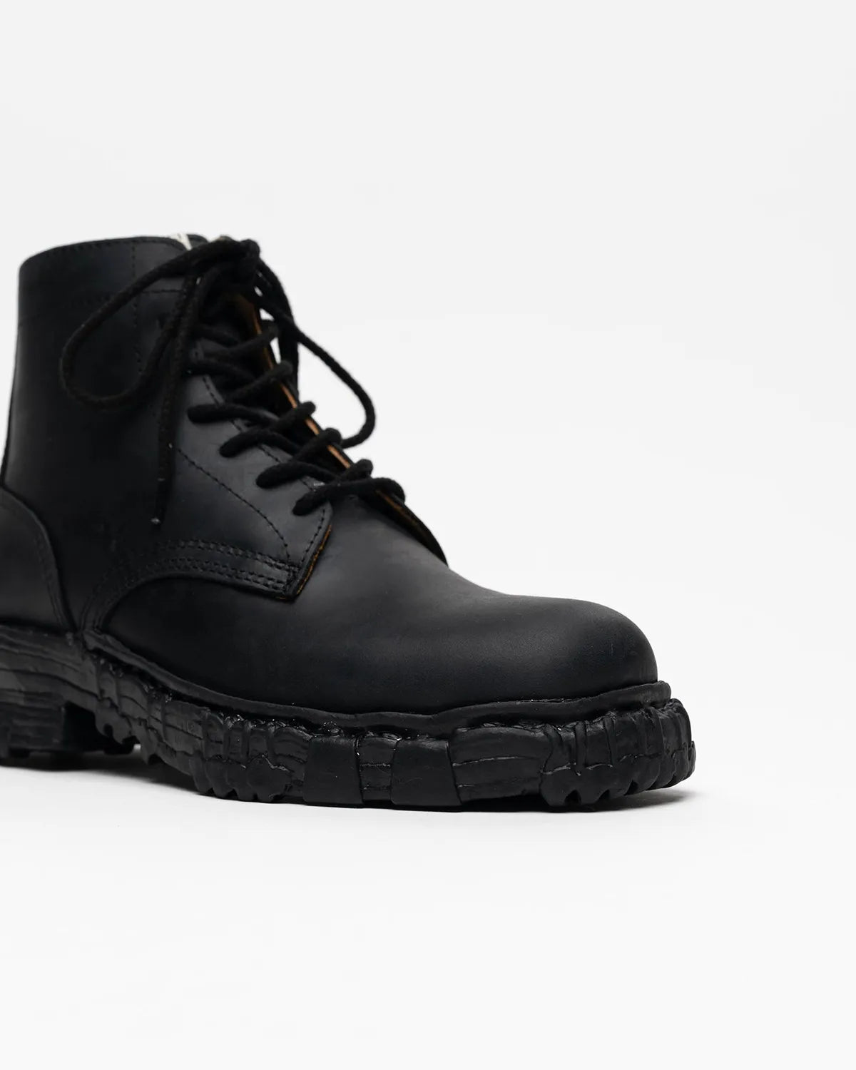 Maison MIHARA YASUHIRO General Scale. / "JOSEPH" Vintage-like Sole Leather Boots (S16FW709)