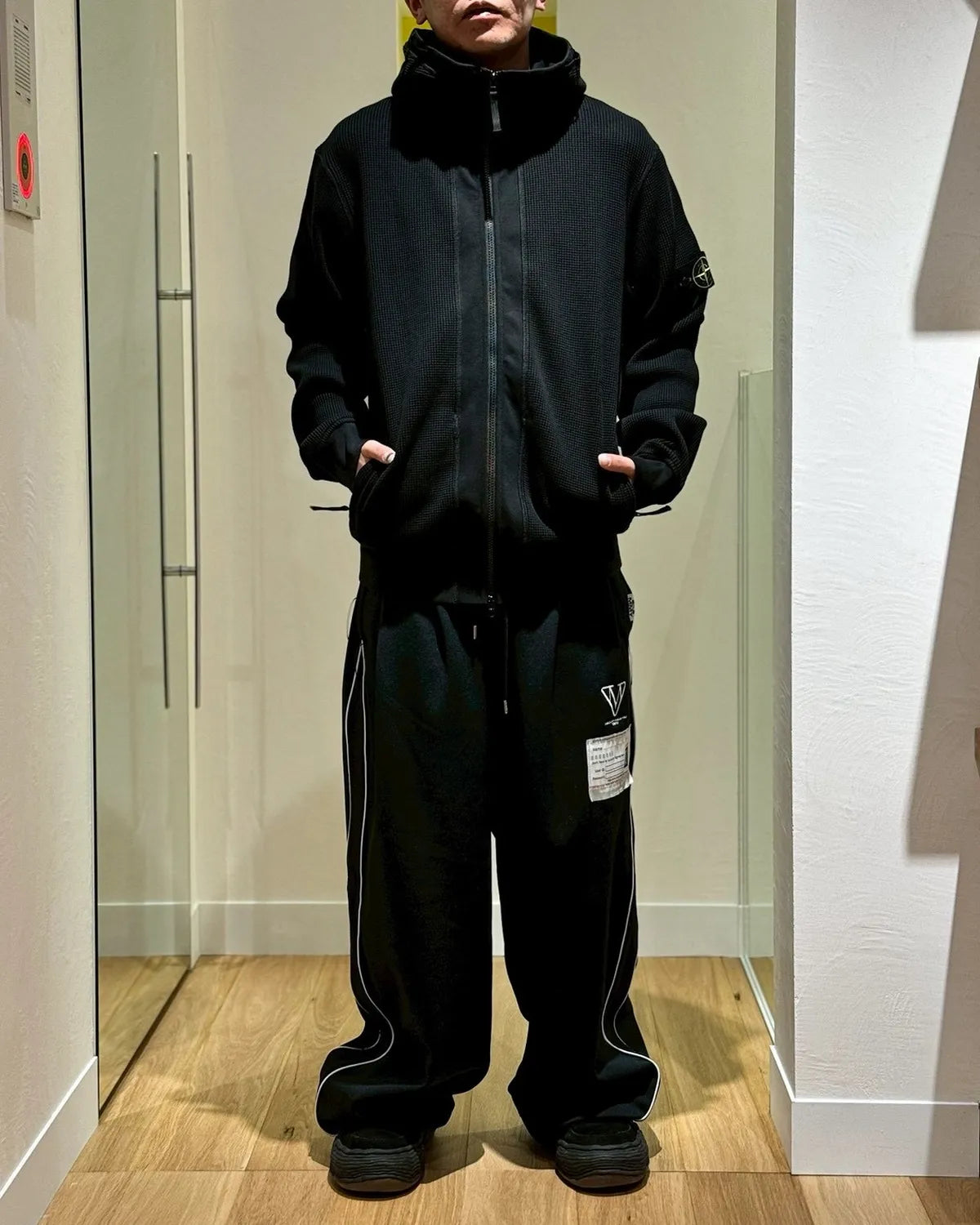 STONE ISLAND / ORGANIC COTTON WAFFLE FLEECE (L1S156100058)