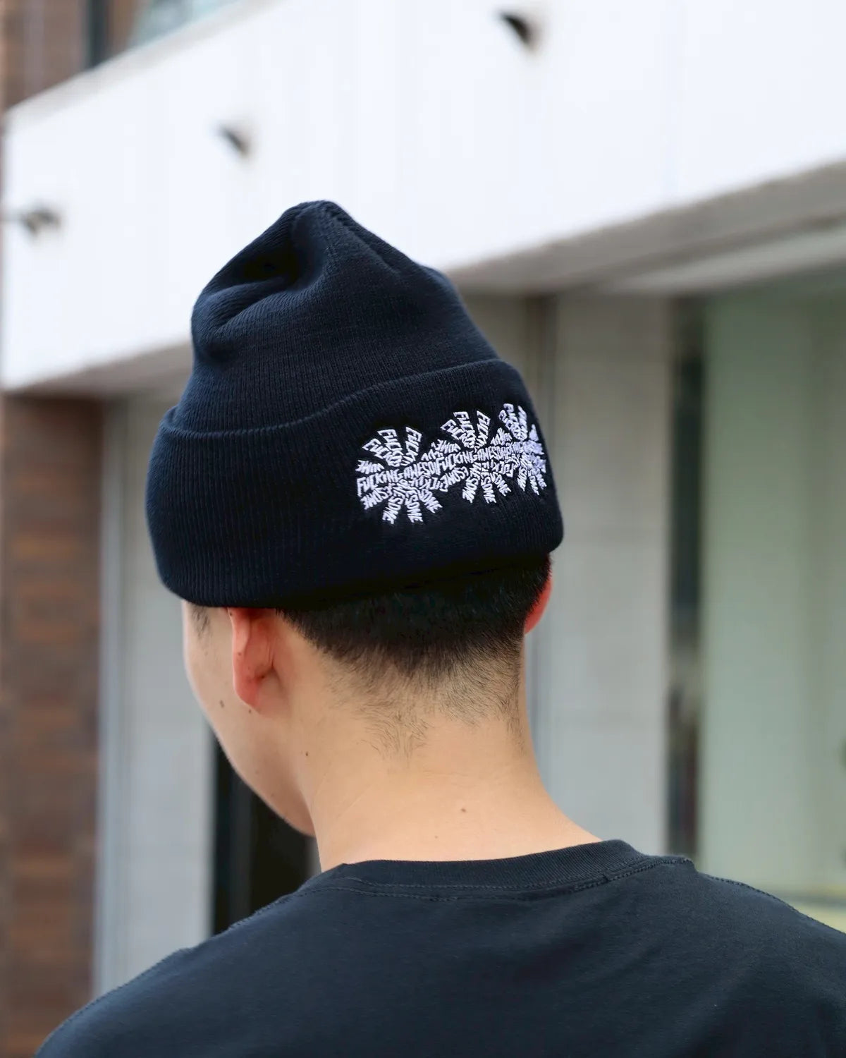 FUCKING AWESOME / Three Spiral Edge Stitch Beanie