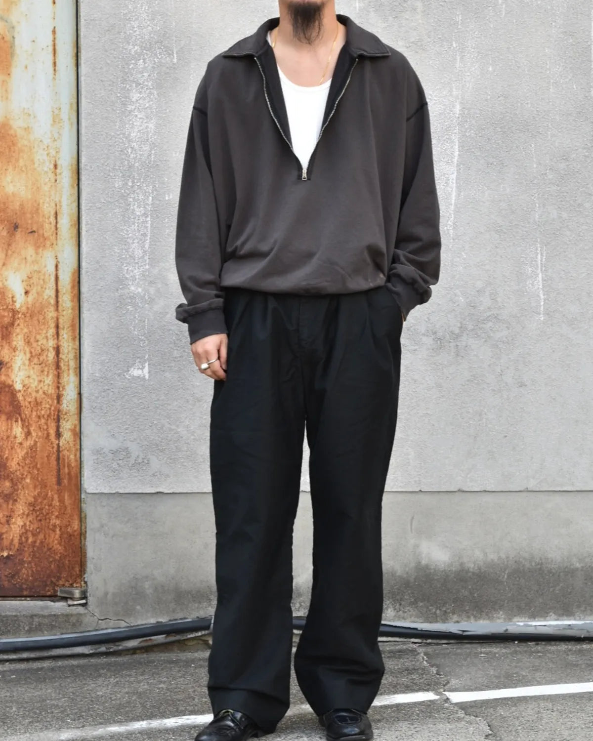 concause / HALF ZIP SWEAT (2502004)