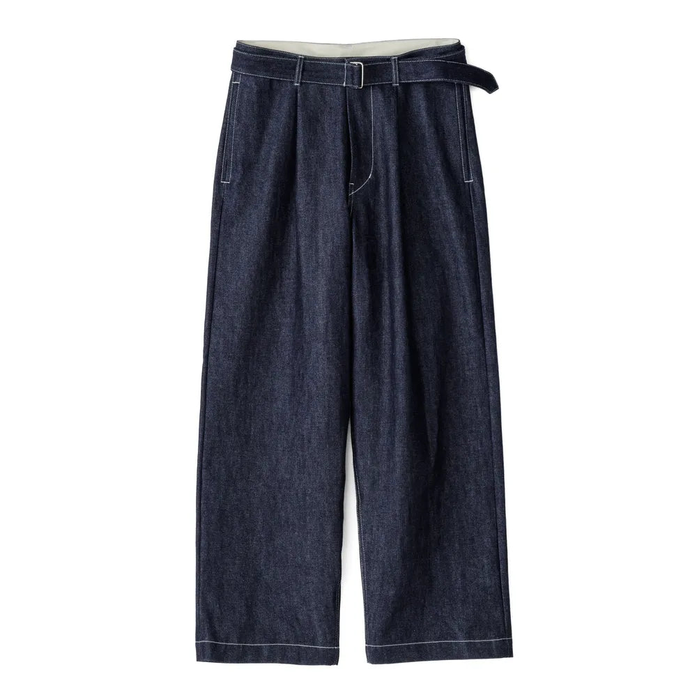 Graphpaper の Selvage Denim Belted Pants (GU243-40192RB)