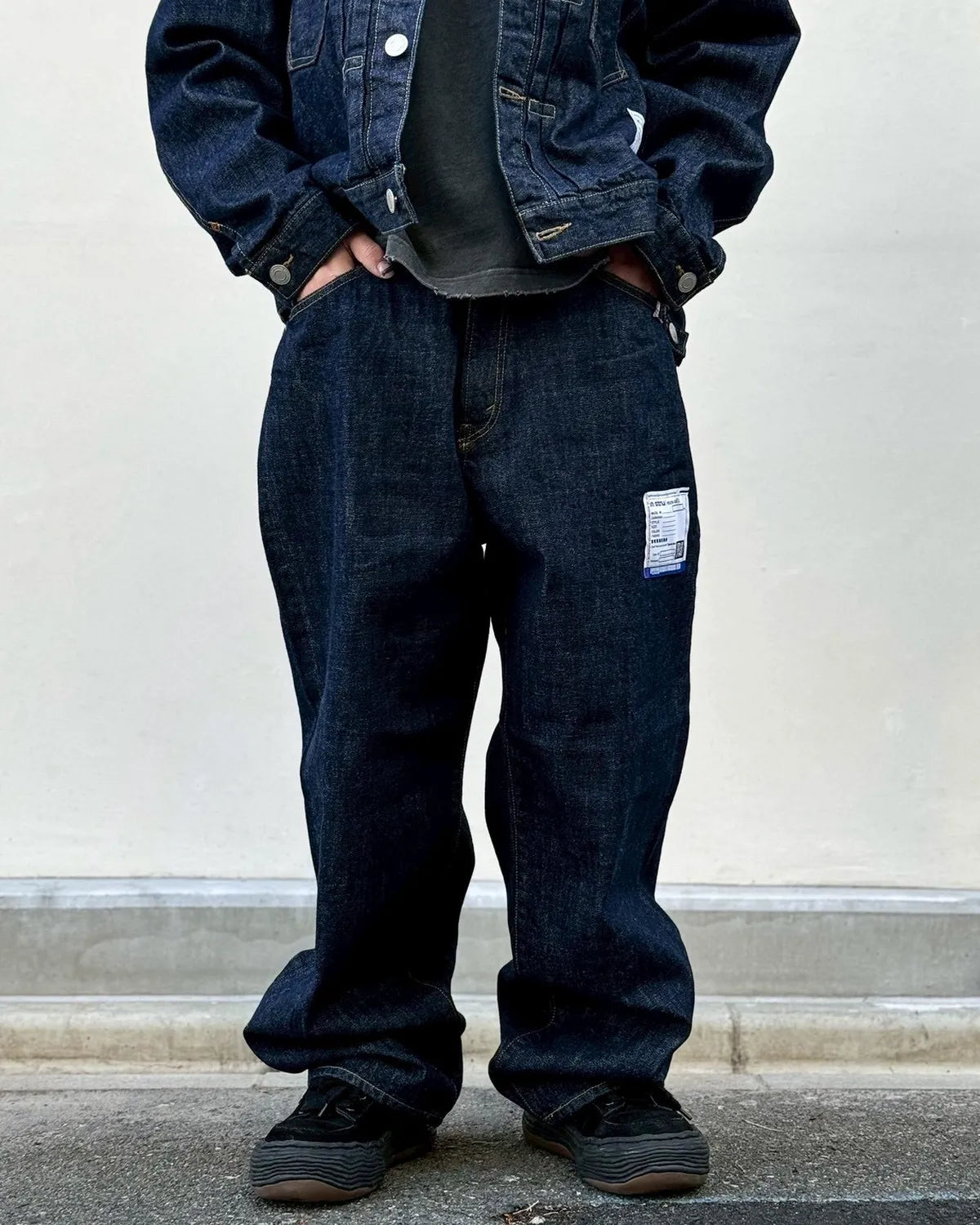 Maison MIHARA YASUHIRO in・stru(men-tal). / One Washed Selvage Denim Baggy Pants (I16PT073)